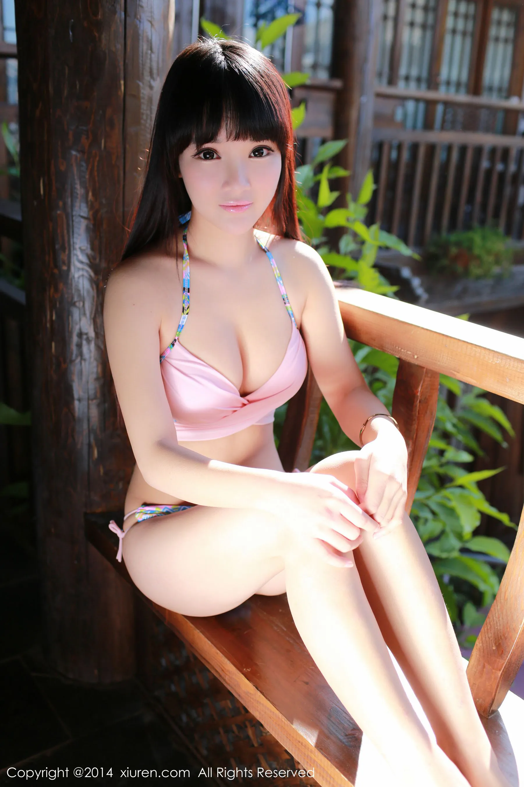 妮儿Bluelabel/刘妮《肚兜+内衣》 秀人网 No.239第4张