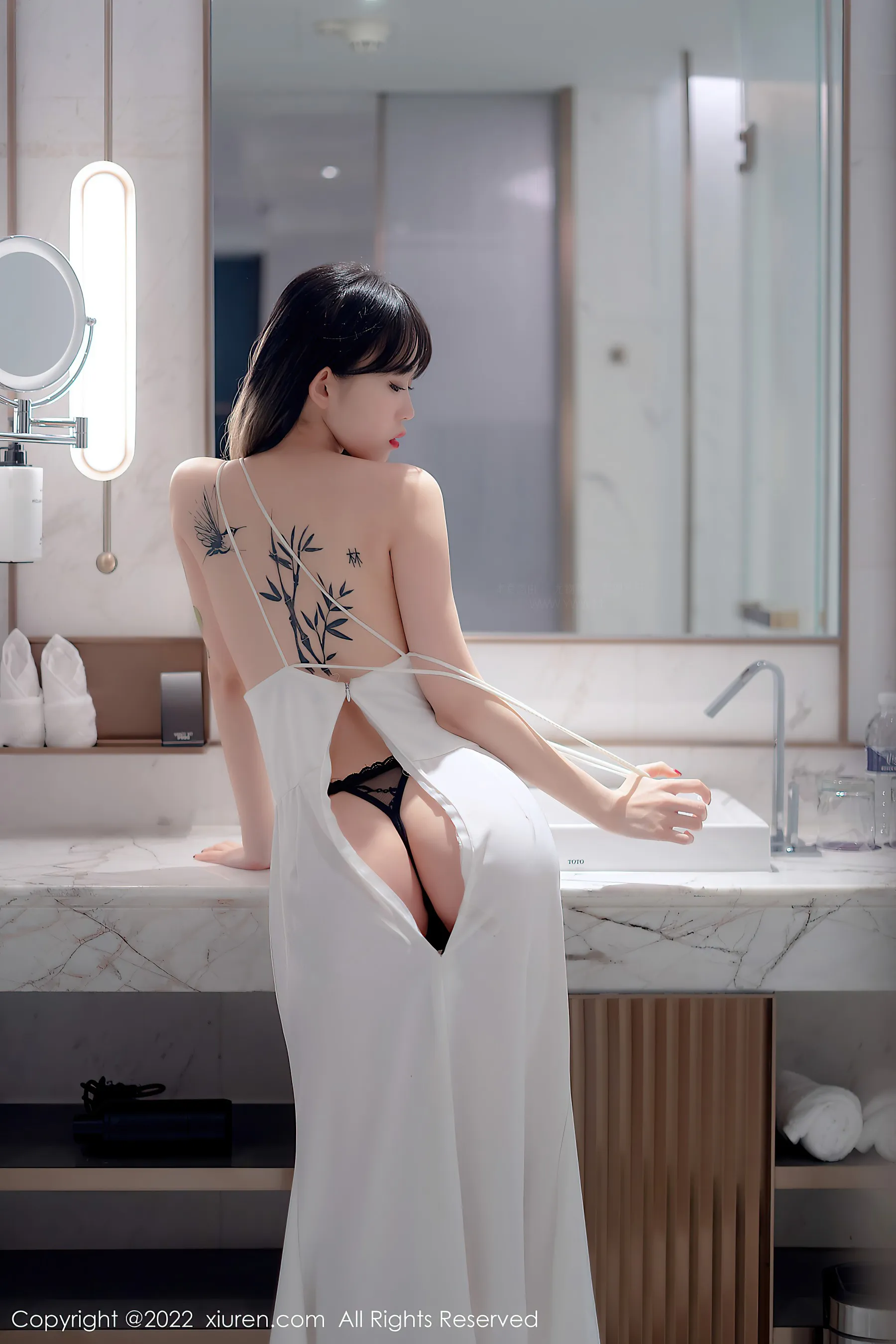  秀人网 No.4611 奶瓶. 淑女美腿长裙薄纱第17张