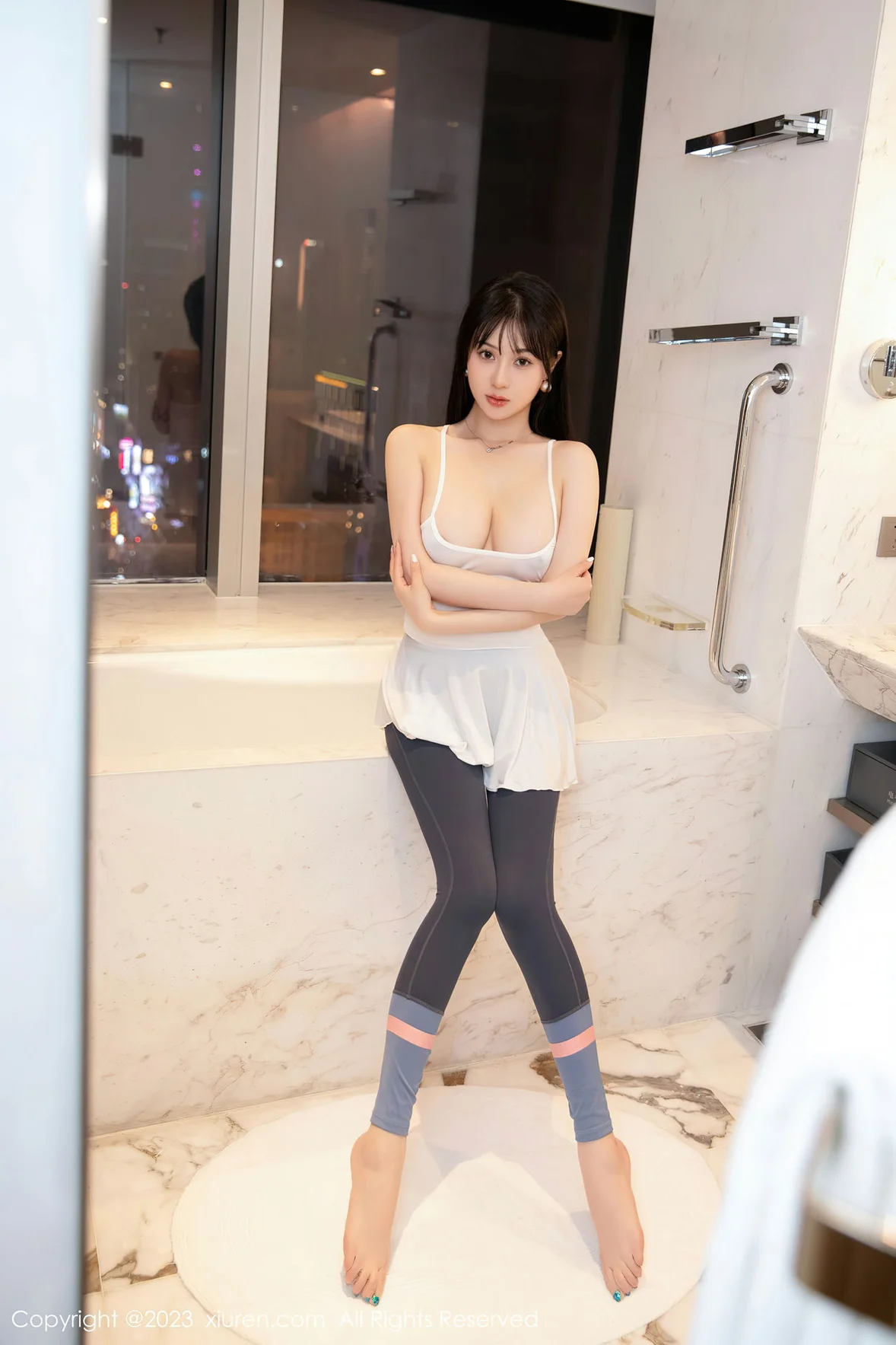  XiuRen 秀人 No.6968 柚琪Rich 轻透吊带性感写真 [84P]第14张