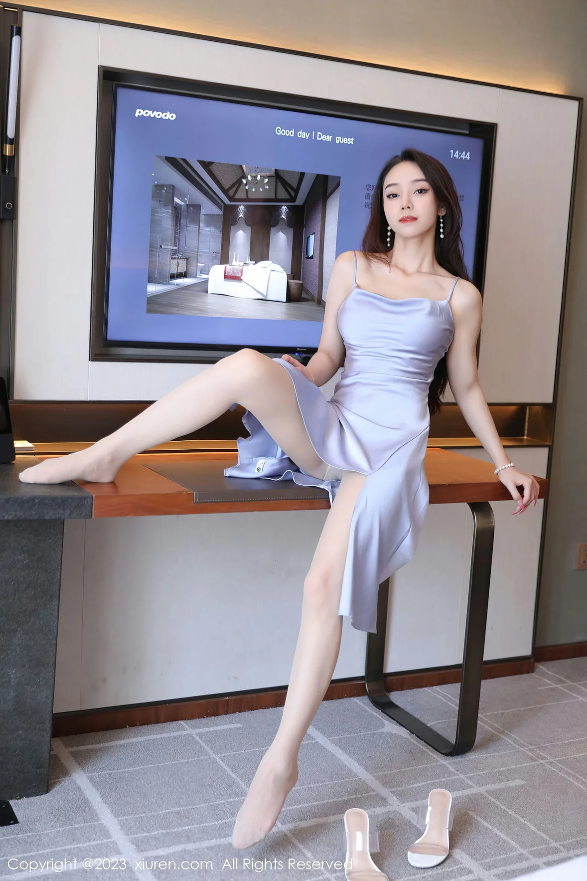  秀人网 No.7365 苏曼兮 丰腴美臀性感写真 [46P]第5张