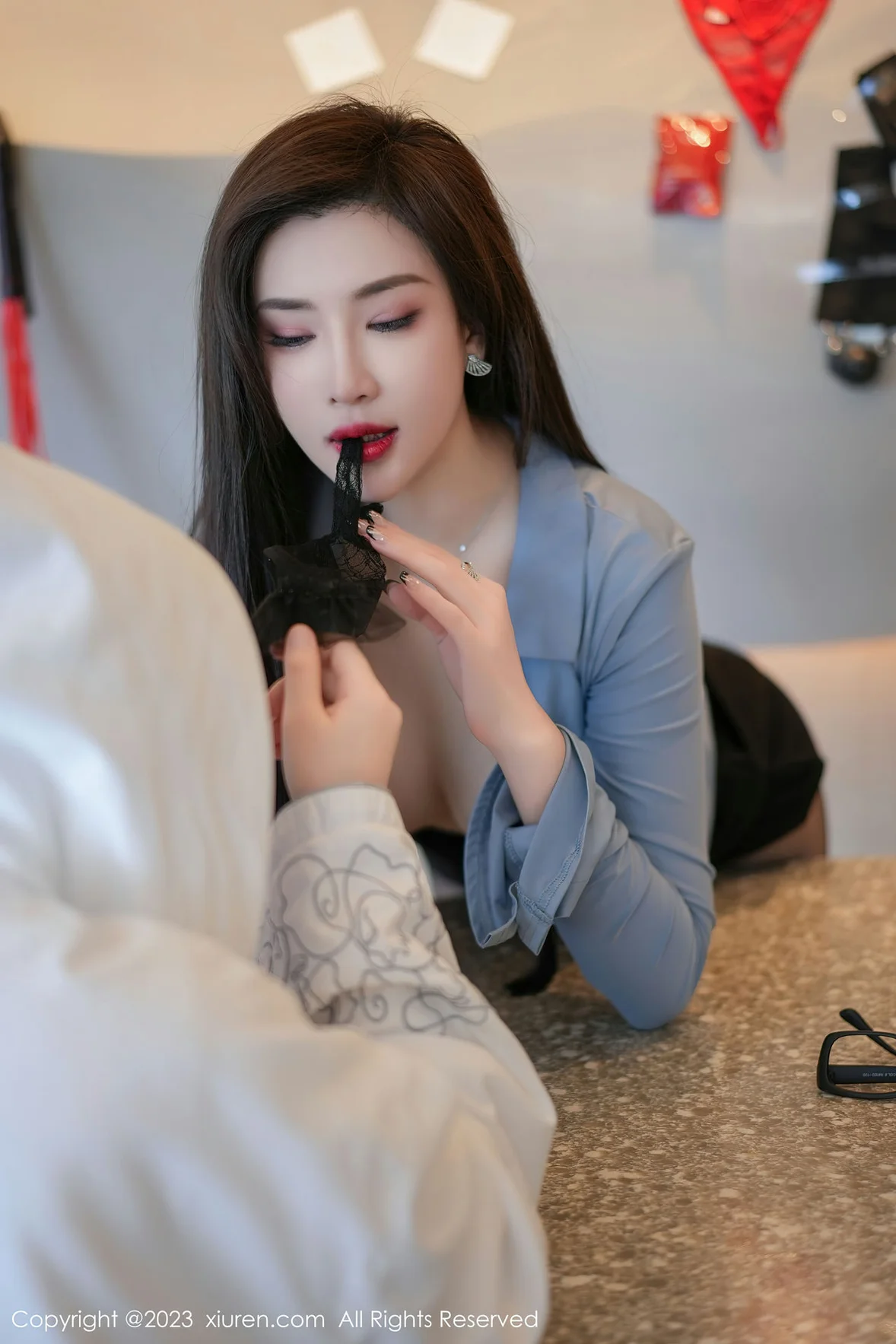  XiuRen 秀人 No.7095 Carol周妍希 魅惑黑丝性感写真 [77P]第10张