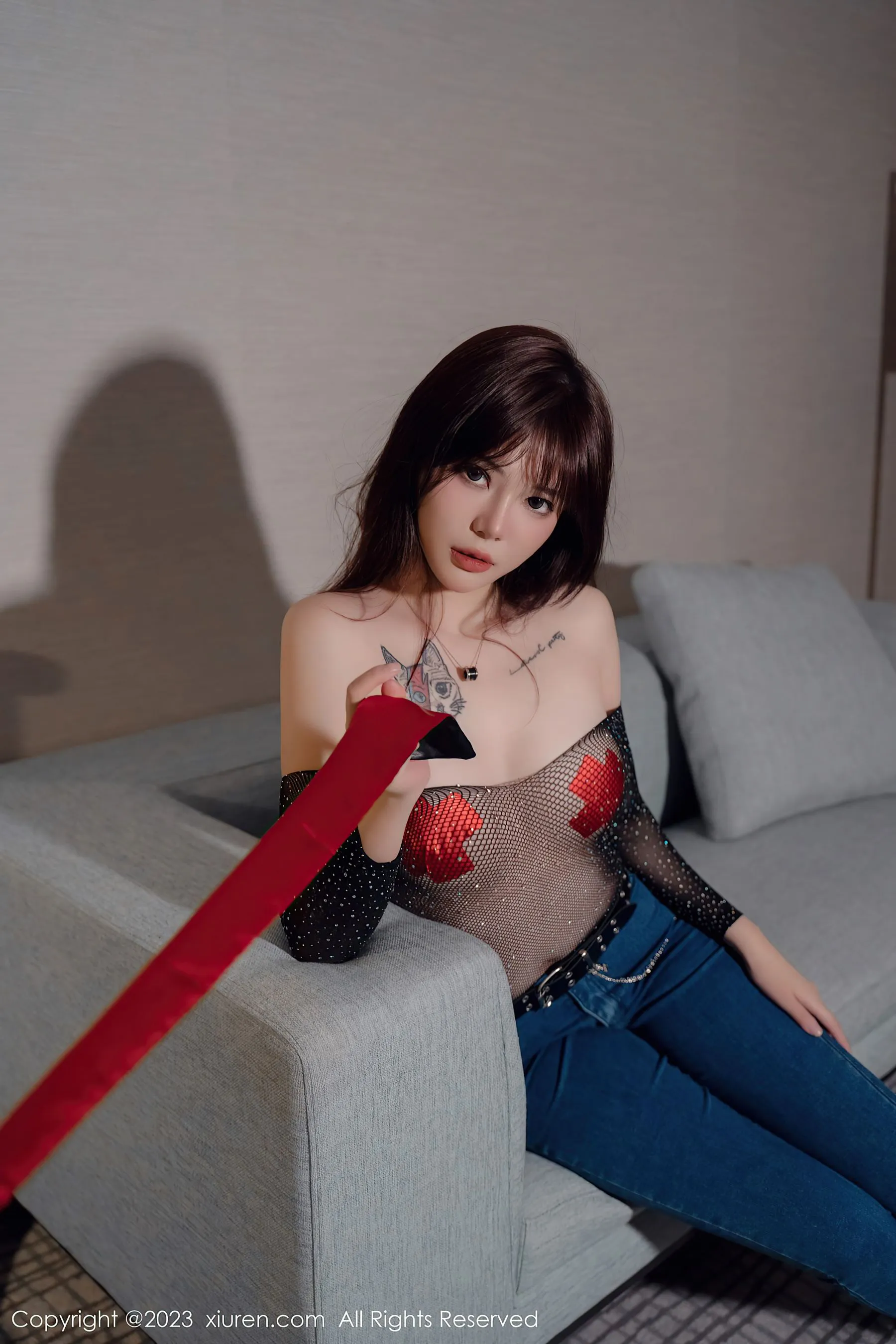 秀人网 No.6159 Arude薇薇 牛仔裤美臀第16张