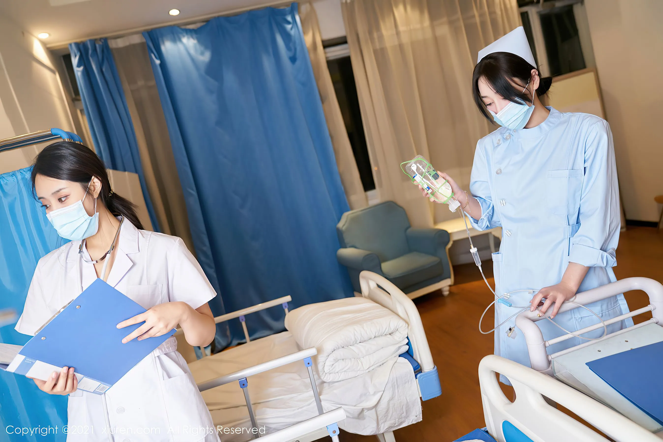  秀人 No.3060 @九月生&#038;@林子欣Freya第4张