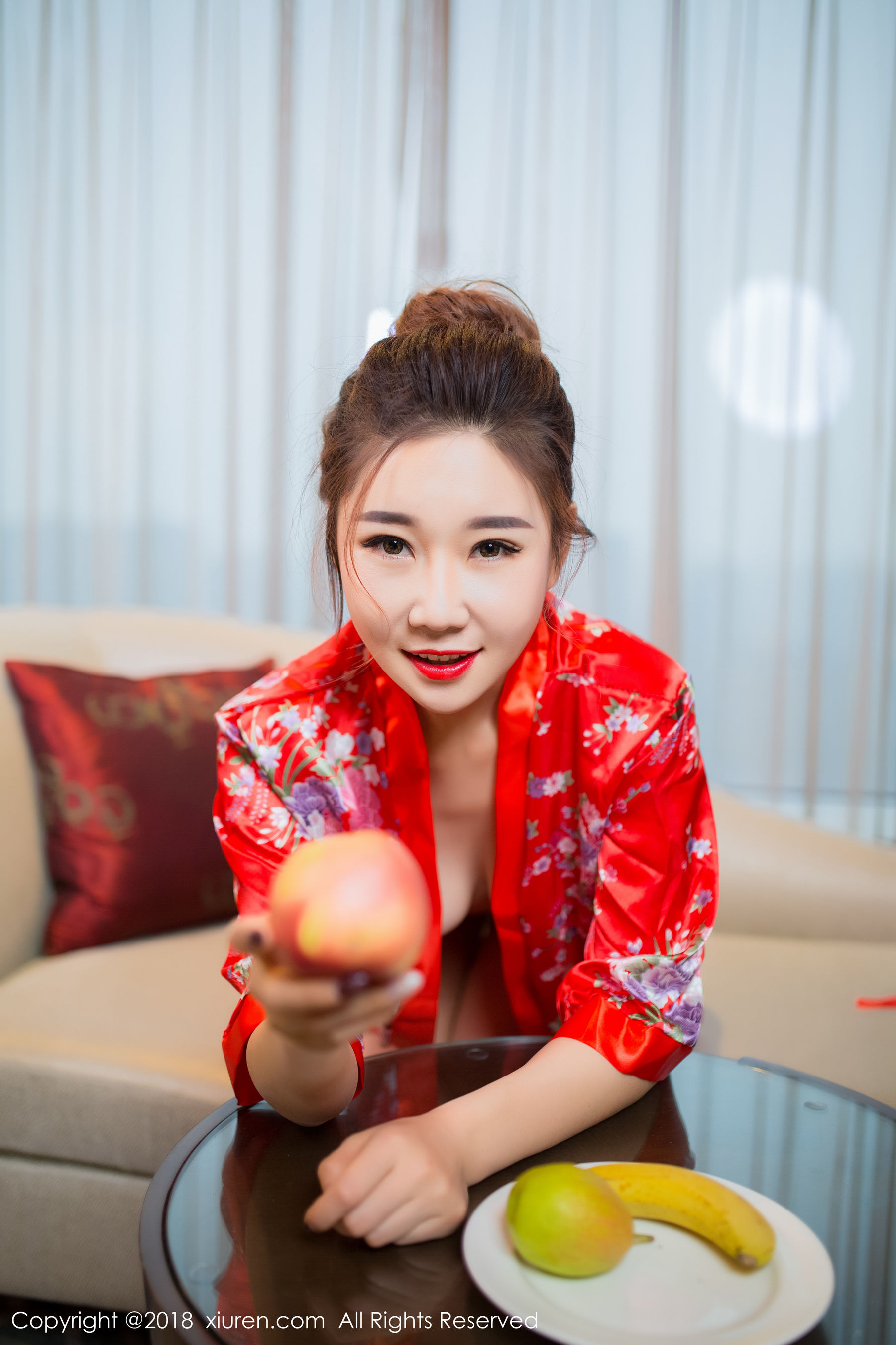  棉花糖candy《华丽和服+半透丝袜》 秀人 No.892第5张