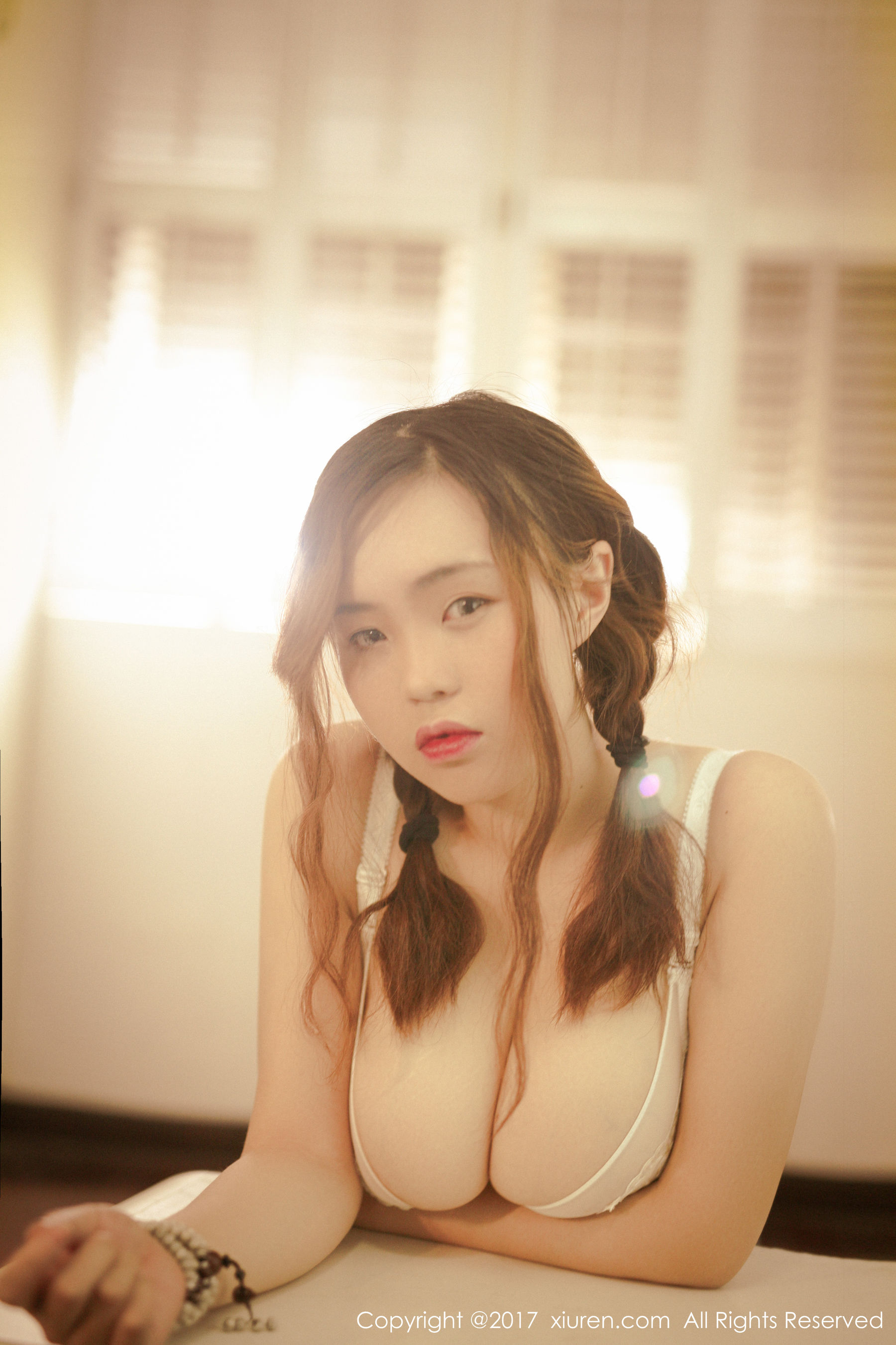 米爱Demon《格子衬衫+半透内衣系列》 秀人网XIUREN No.754第15张