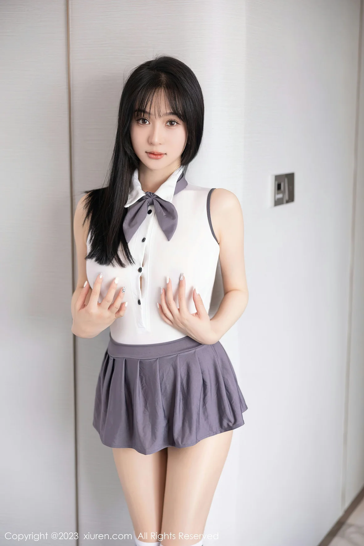  XiuRen 秀人 No.6818 柚琪Rich 轻透高开叉性感写真 [99P]第5张