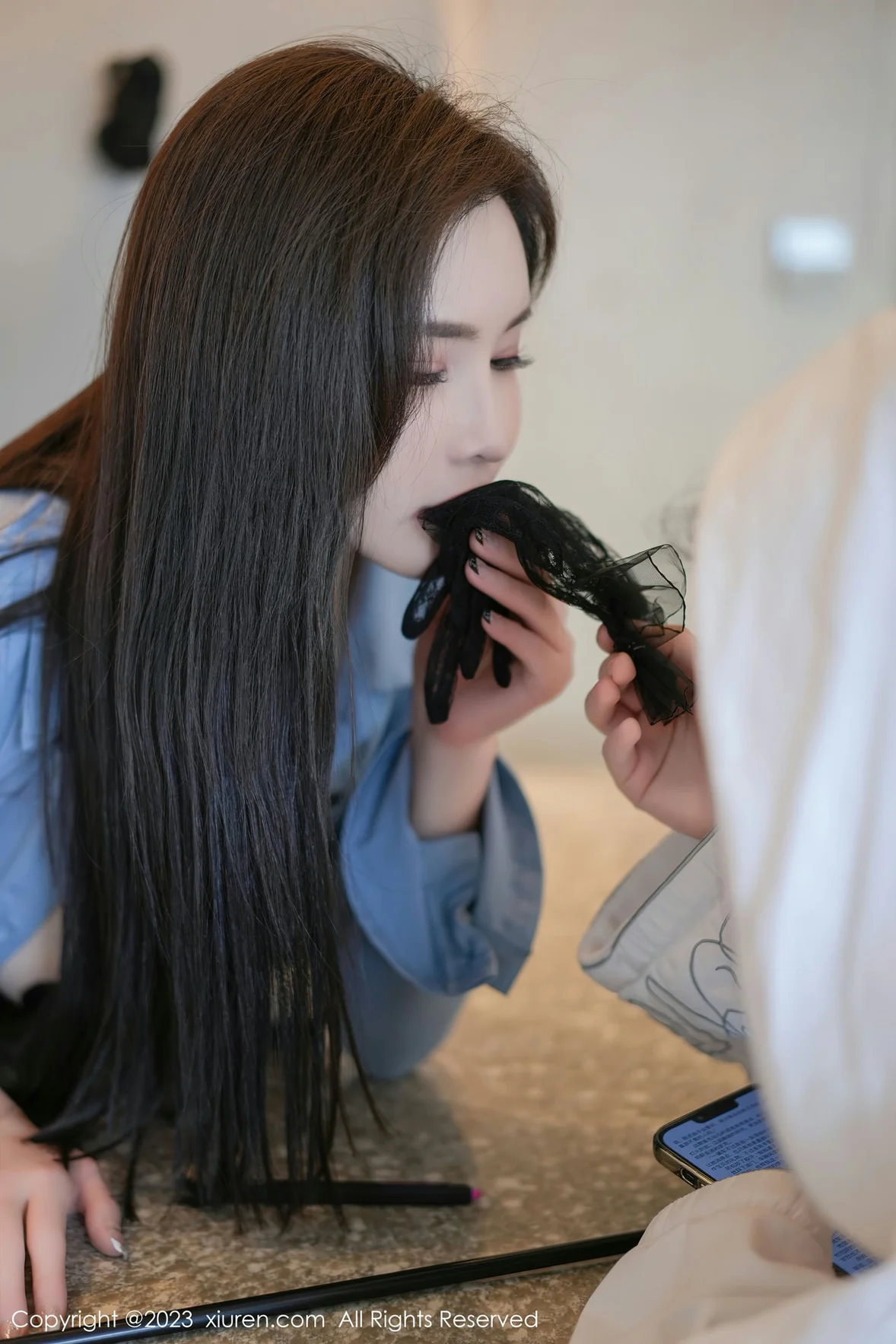  XiuRen 秀人 No.7095 Carol周妍希 魅惑黑丝性感写真 [77P]第11张