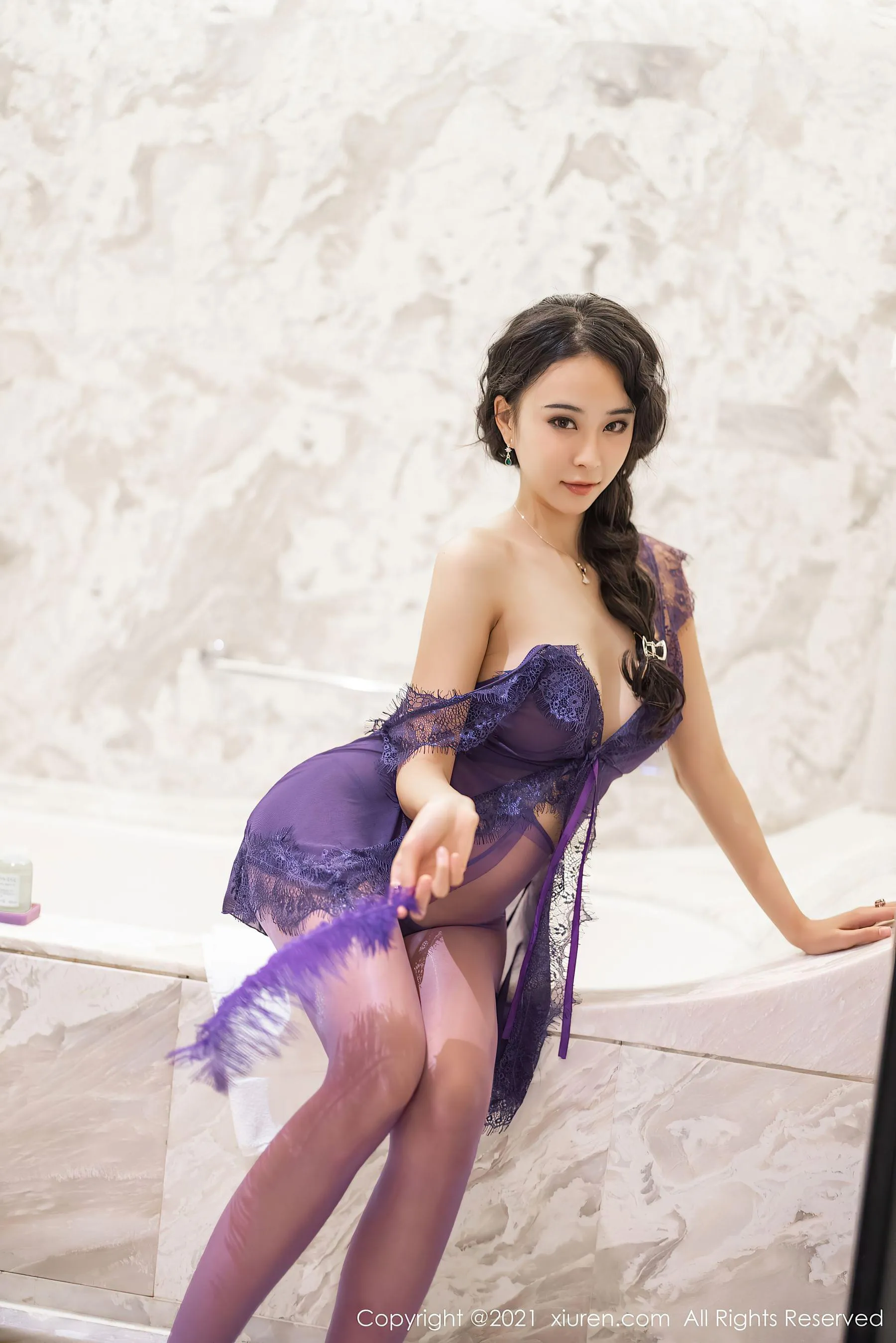 秀人 No.3555 蓝夏Akasha第3张