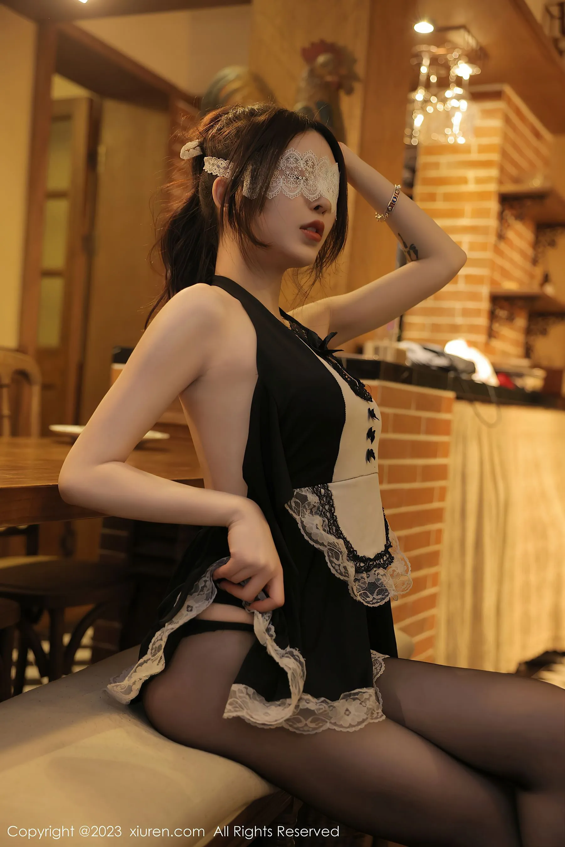  秀人网 No.6295 玉兔miki 黑丝美臀第20张