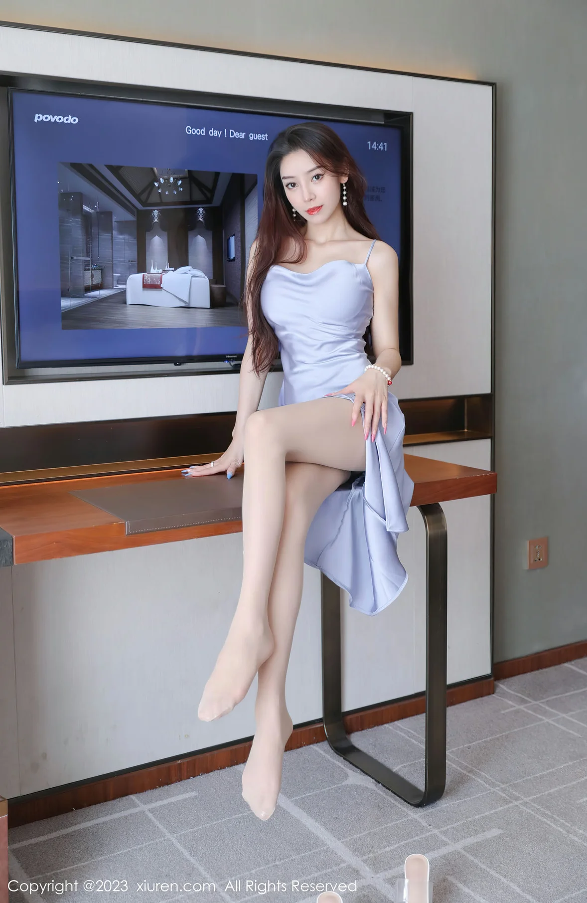  秀人网 No.7365 苏曼兮 丰腴美臀性感写真 [46P]第4张