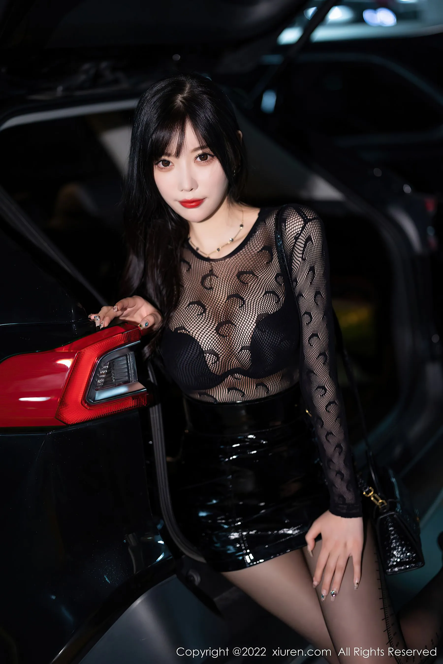  秀人网 No.5445 杨晨晨Yome 黑丝美腿第17张