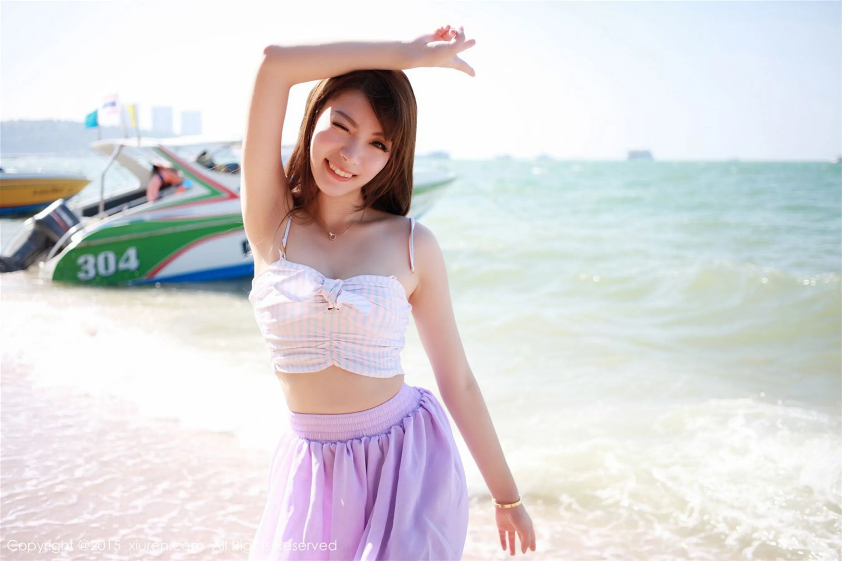  MARA酱《海边、街拍、酒店泳池系列》 秀人网 No.269第5张