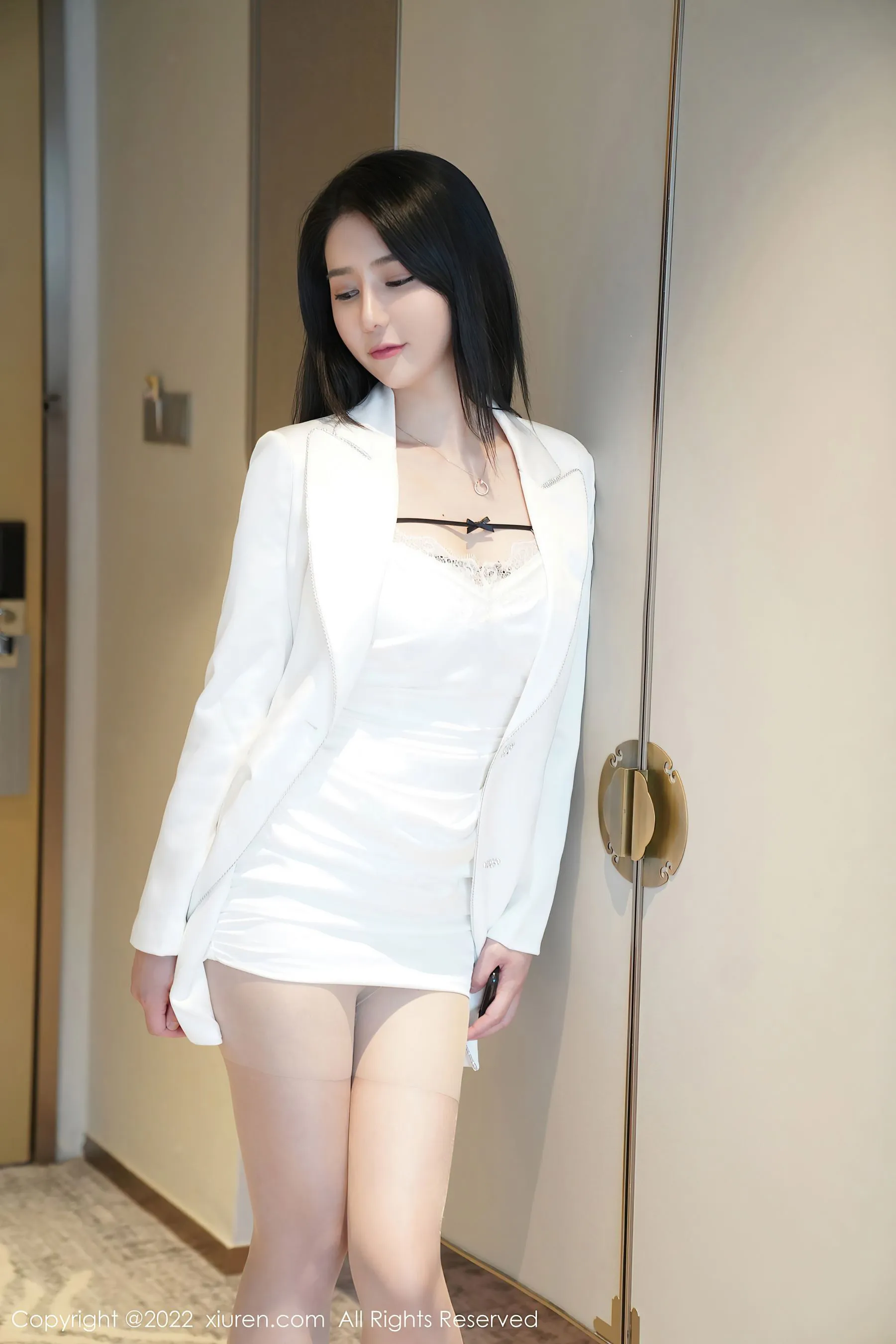 秀人网 No.4991 fairy如歌 职业服美腿第13张