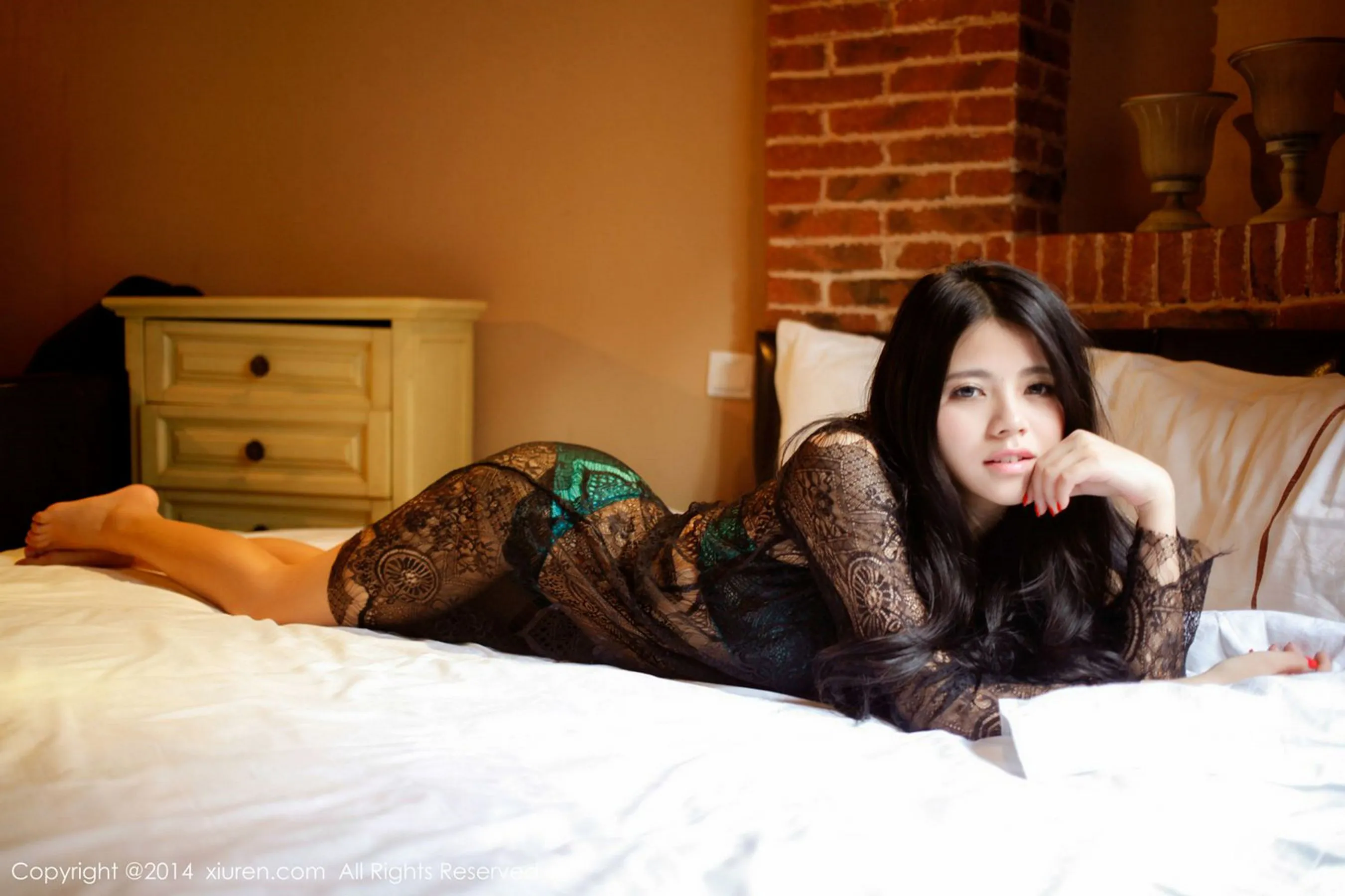 欧阳妮娜娜《透视蕾丝系列》 秀人网 No.265第27张