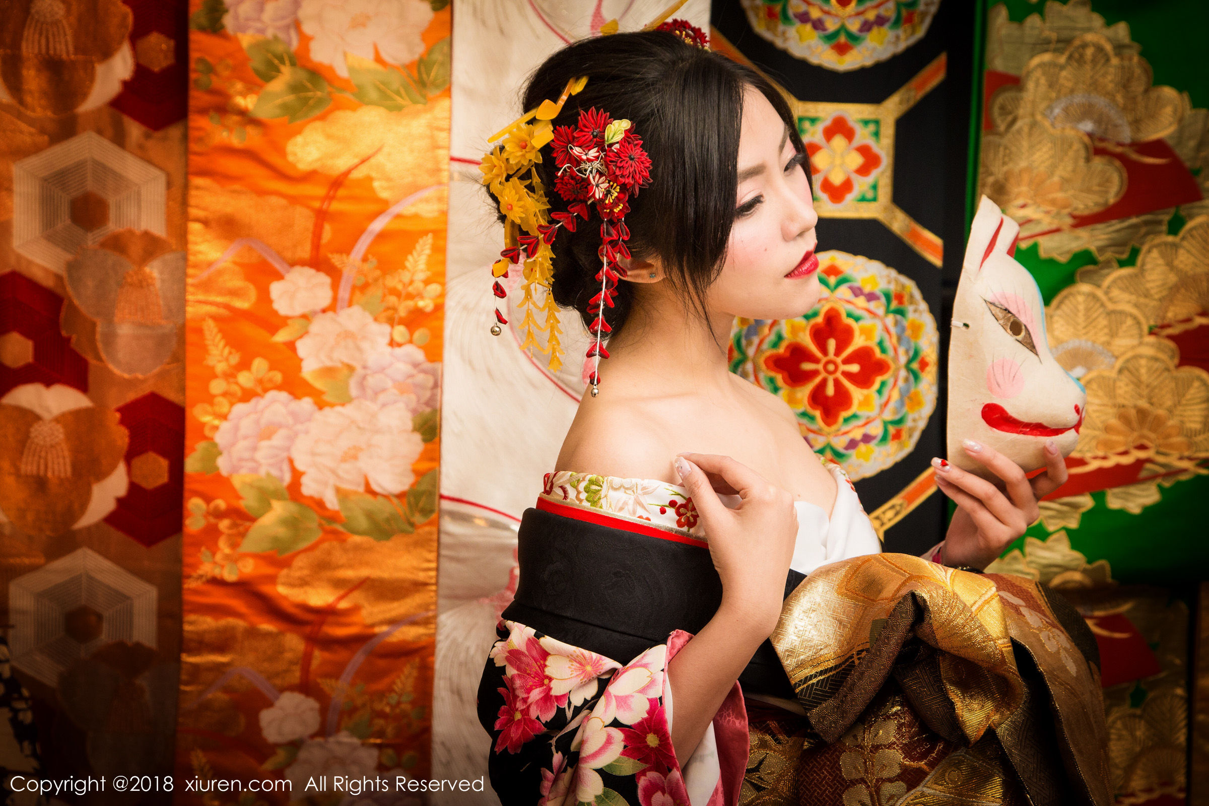 许诺Sabrina《花魁》 秀人 No.930第3张