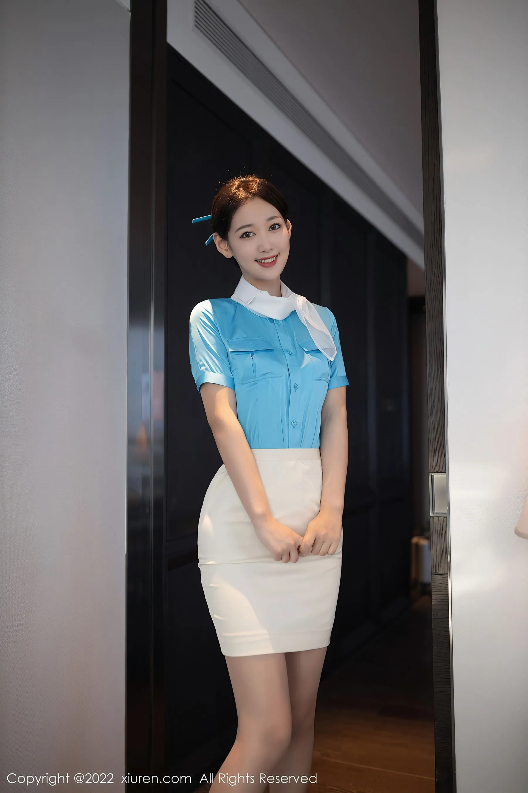  秀人网 No.5510 唐安琪 空姐制服第20张