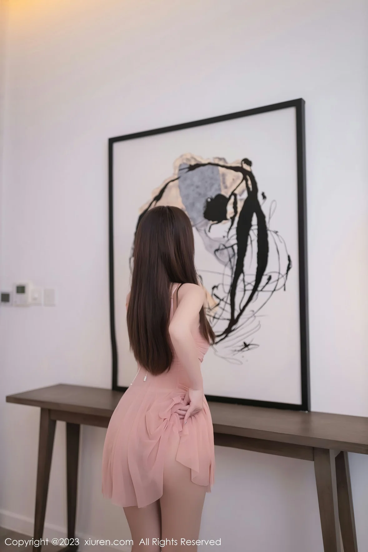  XiuRen 秀人 No.7206 杏子Yada 粉色睡裙性感写真 [79P]第4张