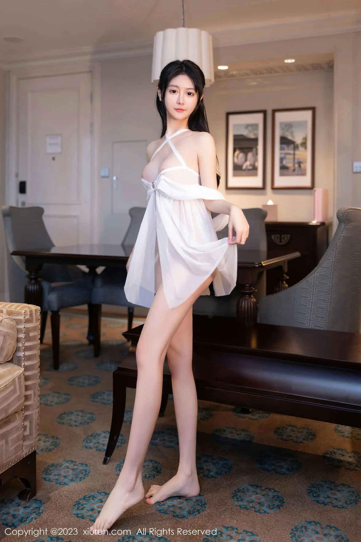  XiuRen 秀人 No.7224 幼幼 白色情趣睡裙性感写真 [89P]第2张