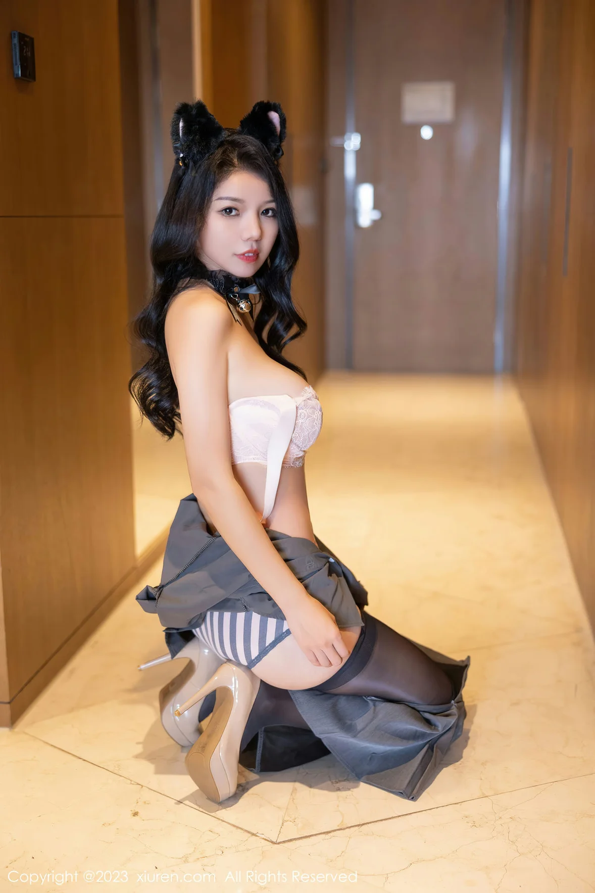  XiuRen 秀人 No.7238 大美妞儿 白色蕾丝内衣性感写真3 [81P]第9张