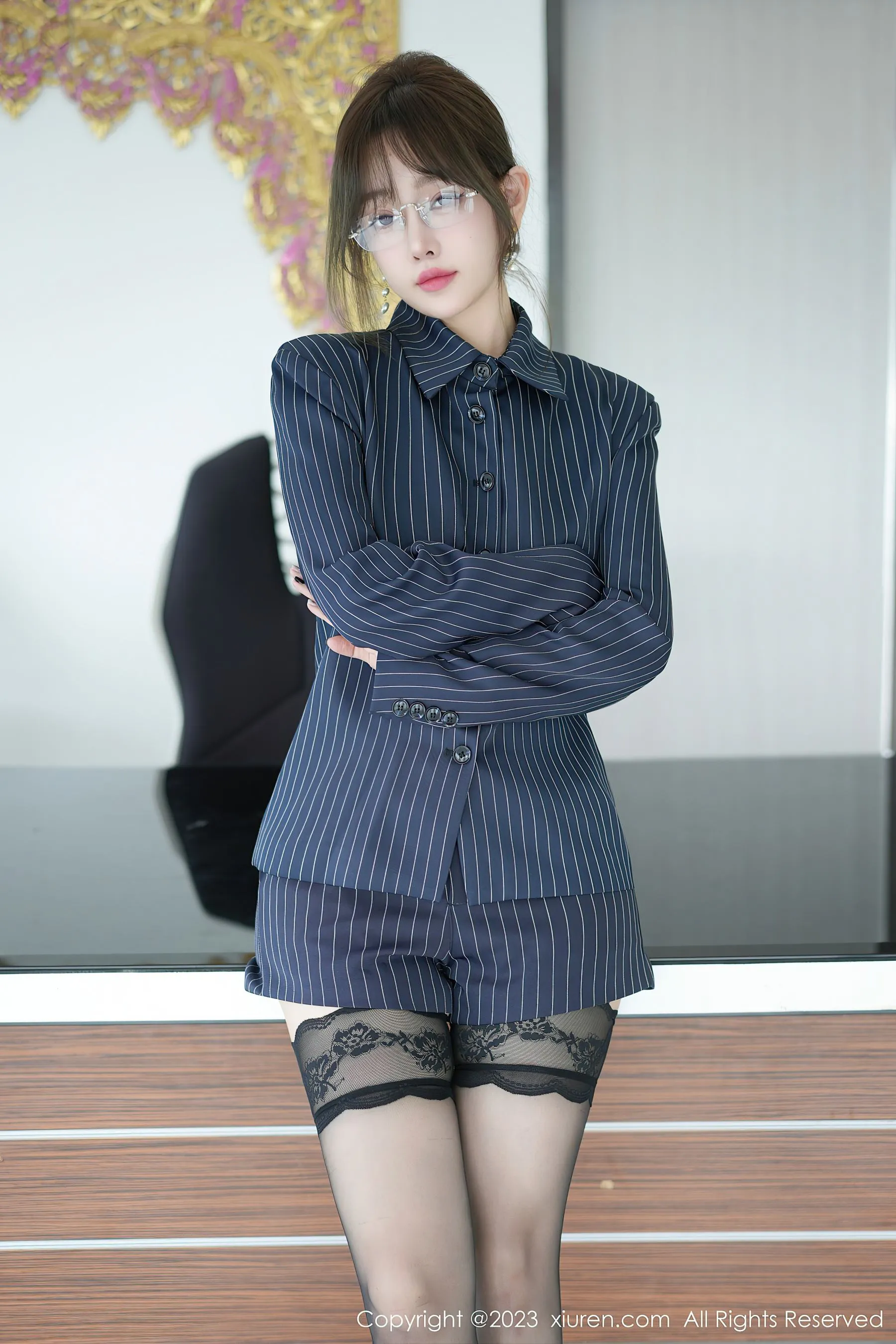  秀人网 No.6689 王雨纯 黑丝美臀第30张