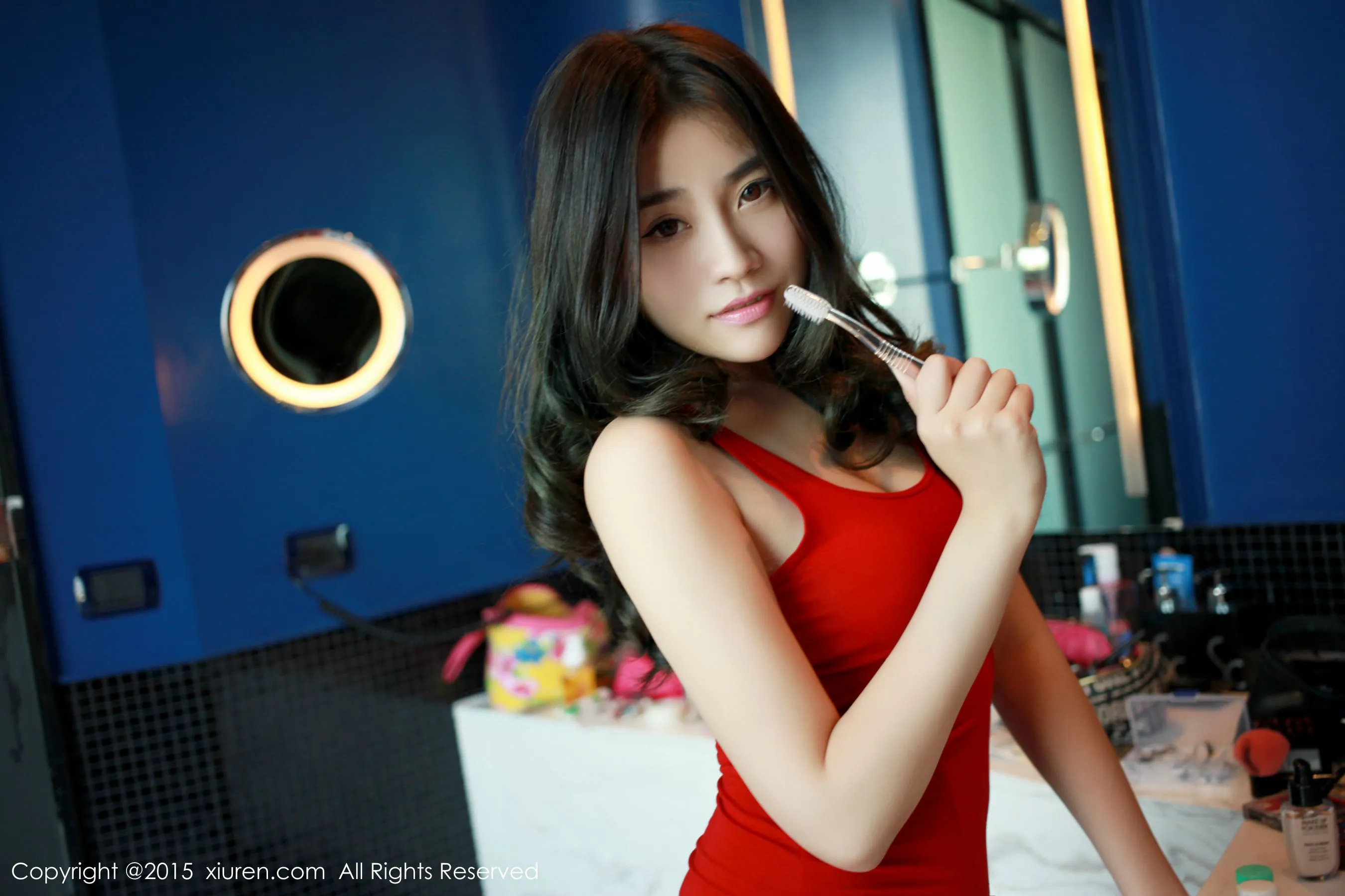 许诺Sabrina《泰国曼谷旅拍》睡衣系列 秀人网 No.287第8张