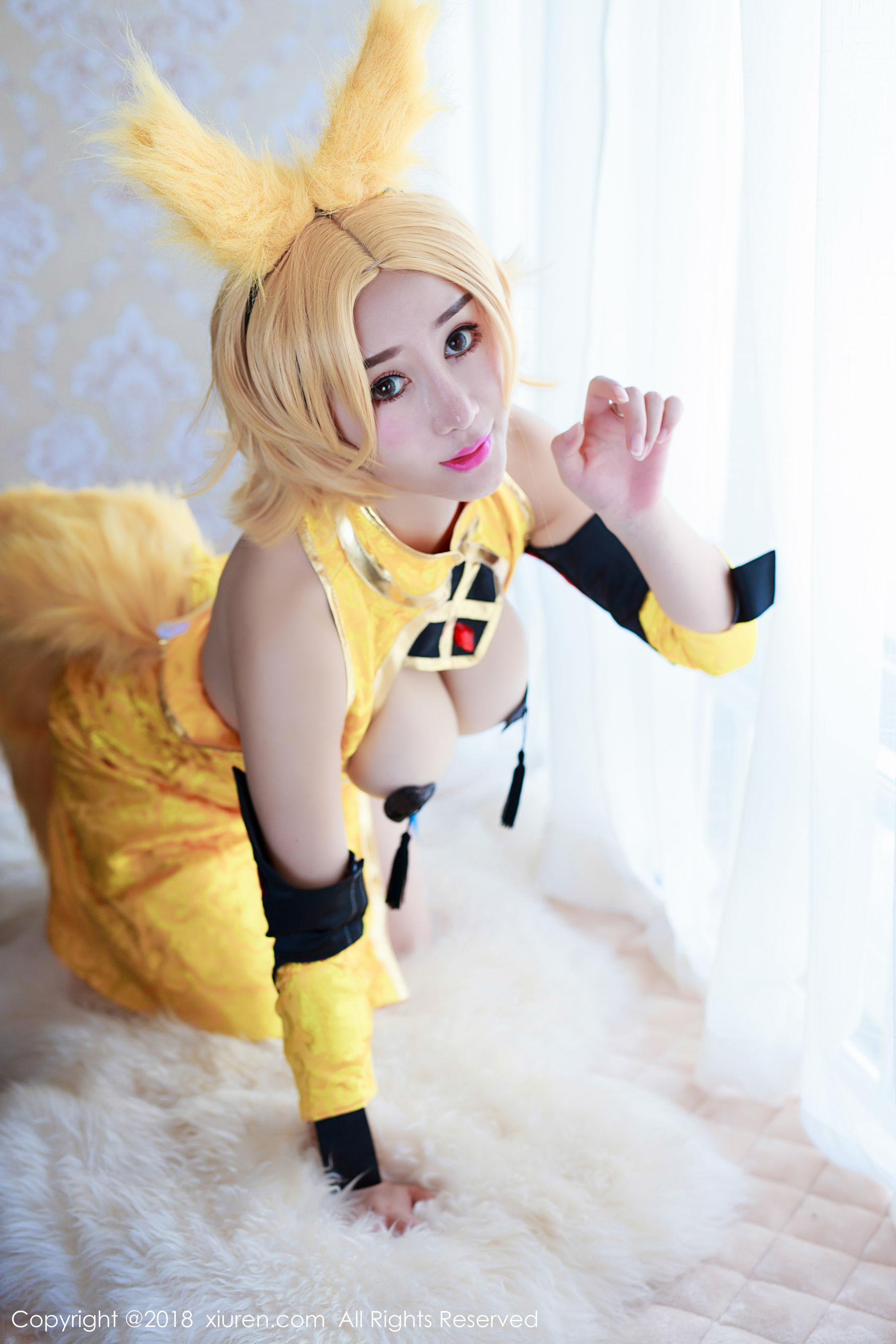  邹晶晶女王《王者荣耀妲己COS》 秀人 No.937第5张