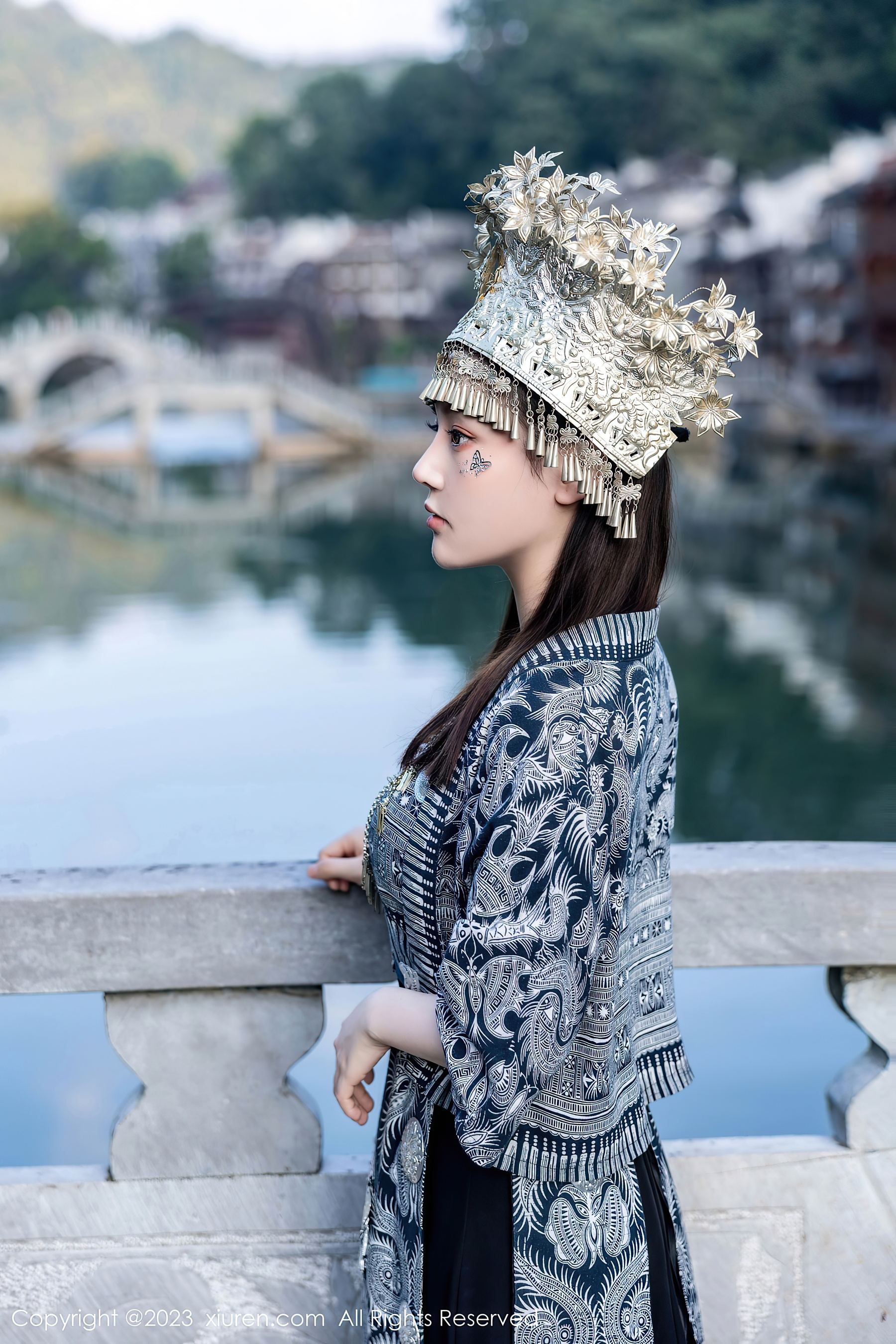  XiuRen 秀人 No.7448 豆瓣酱 苗族服饰第25张