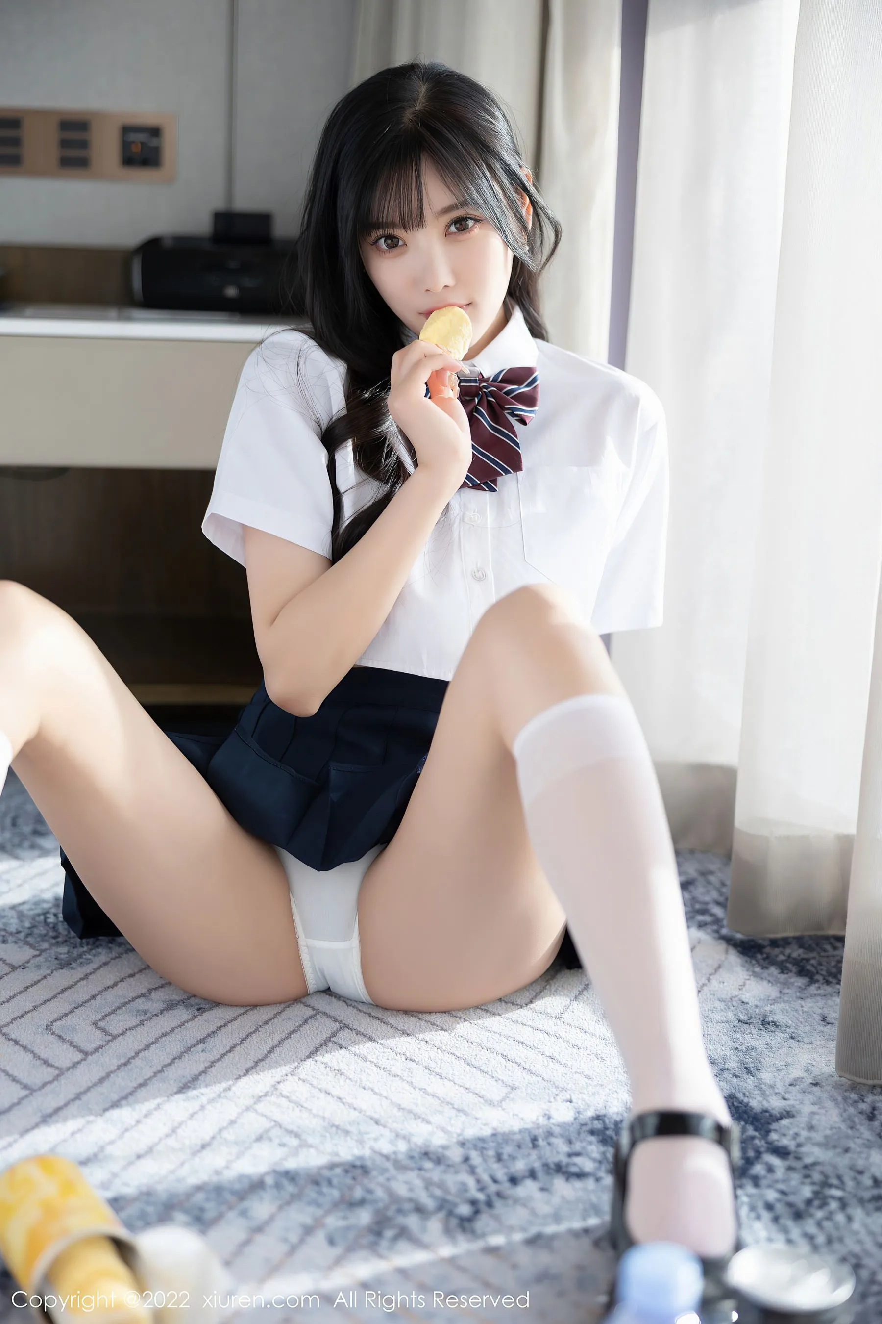  秀人网 No.5338 杨晨晨 校园制服诱惑第23张