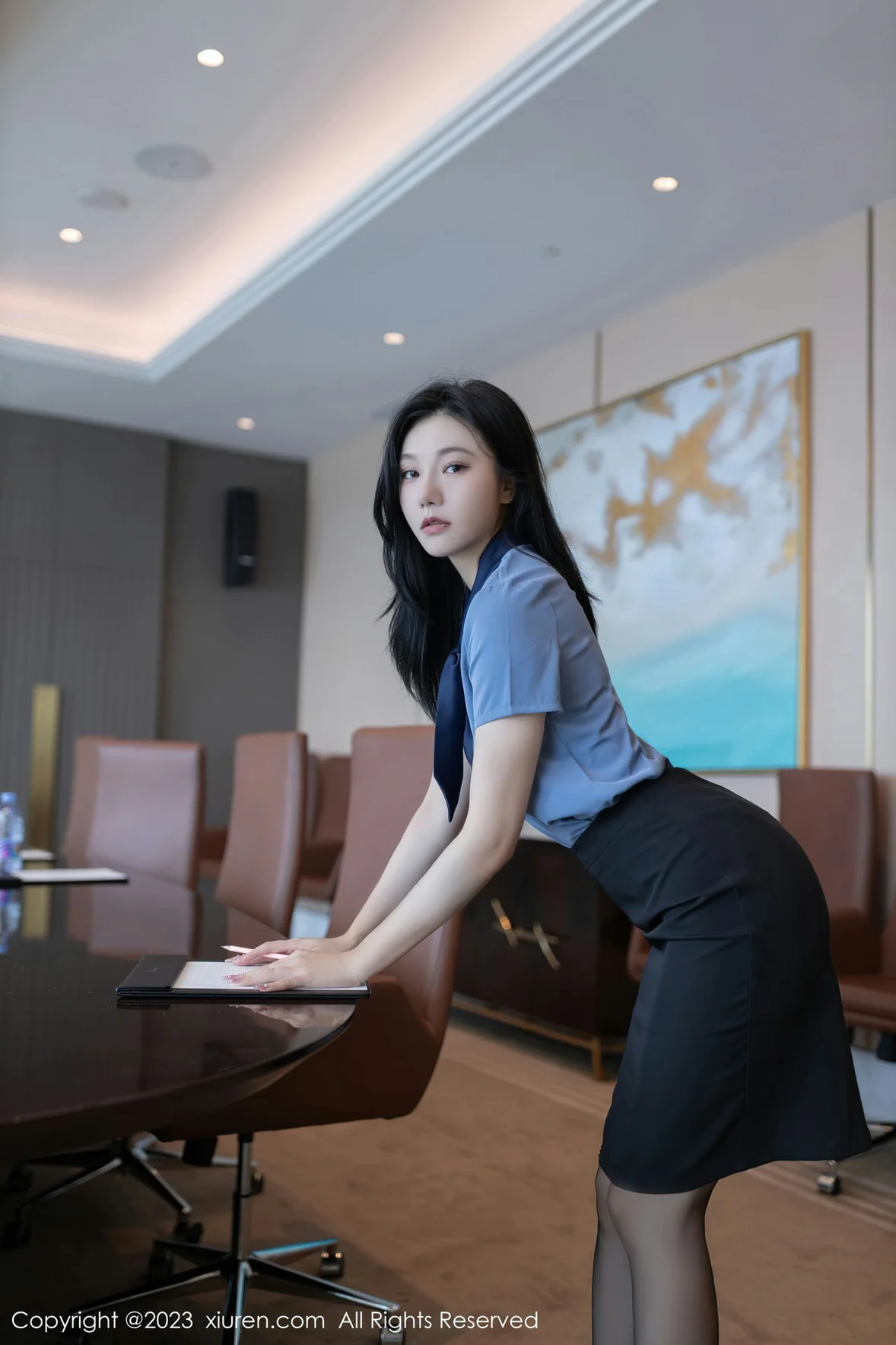  秀人网 No.7409 安然anran OL职员性感写真 [80P]第1张