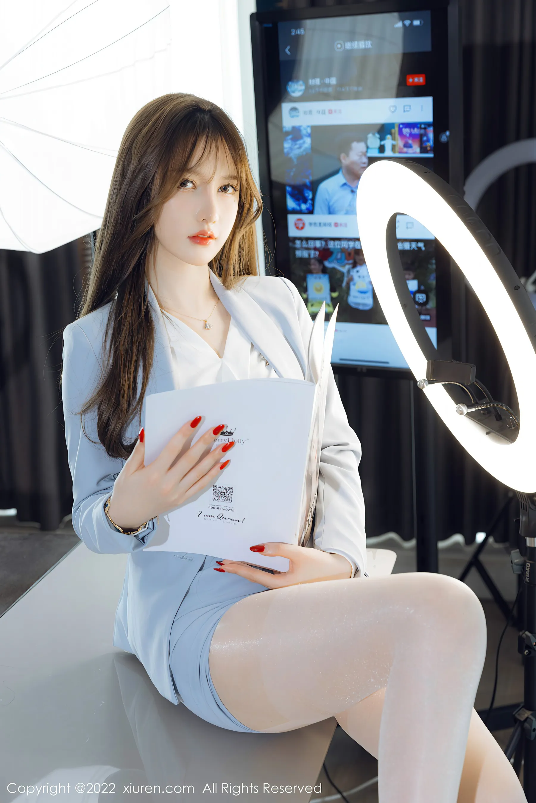  秀人网 No.4658 美桃酱 丝袜美臀第13张