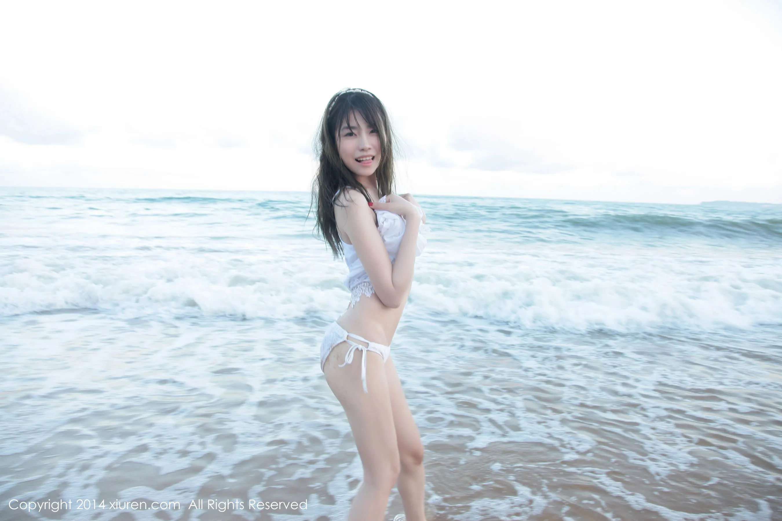 许诺Sabrina《海边小清新系列》 秀人网 No.167第16张