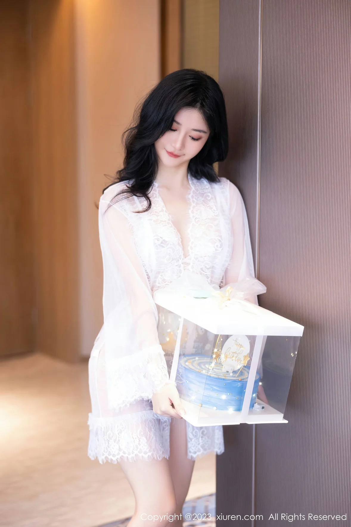  XiuRen 秀人 No.7348 幼幼 白色网纱性感写真 [81P]第1张