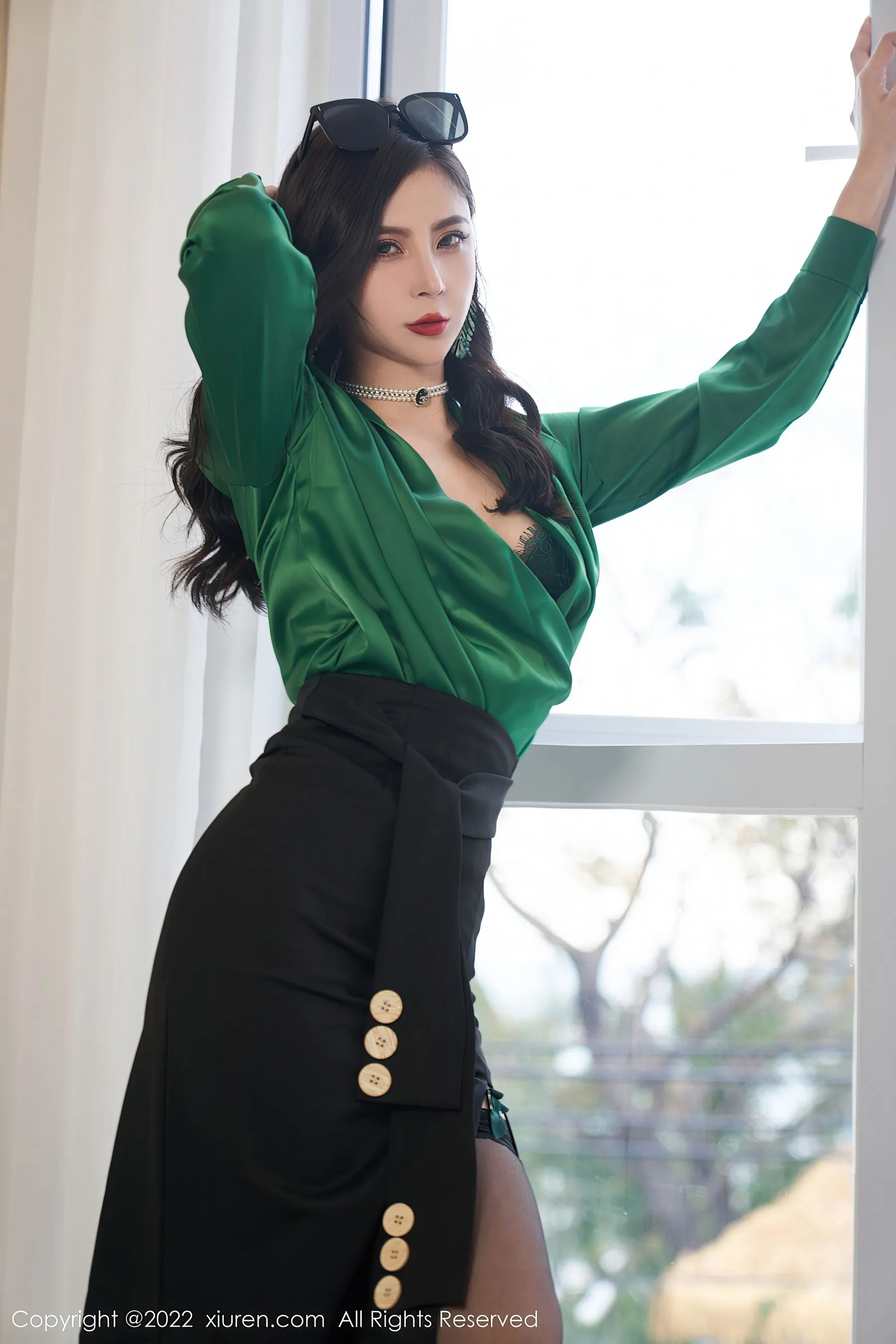  秀人网 No.5153 小蛮妖Yummy 黑丝美腿第16张