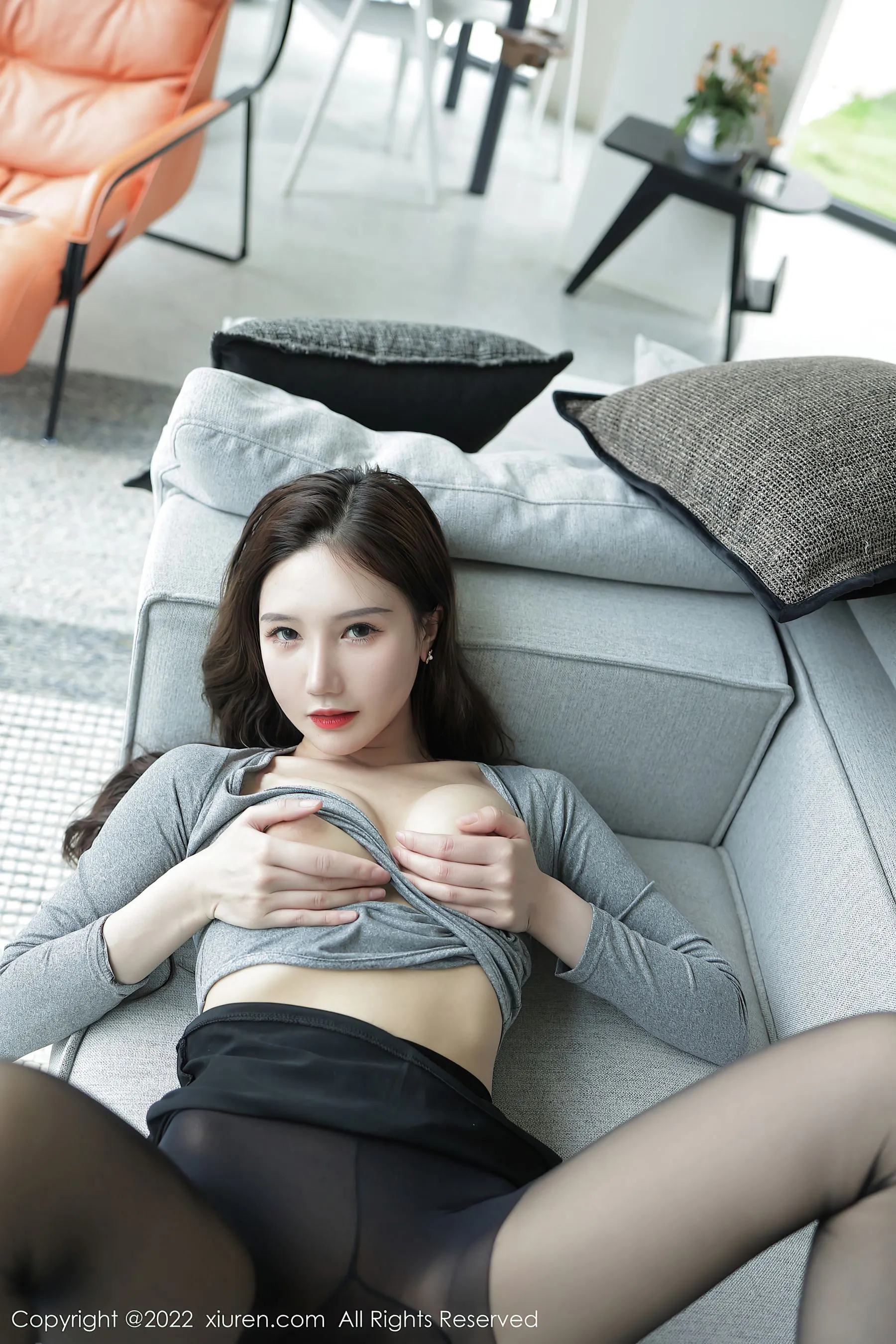  秀人网 No.5082 古月小同学 美腿黑丝第12张