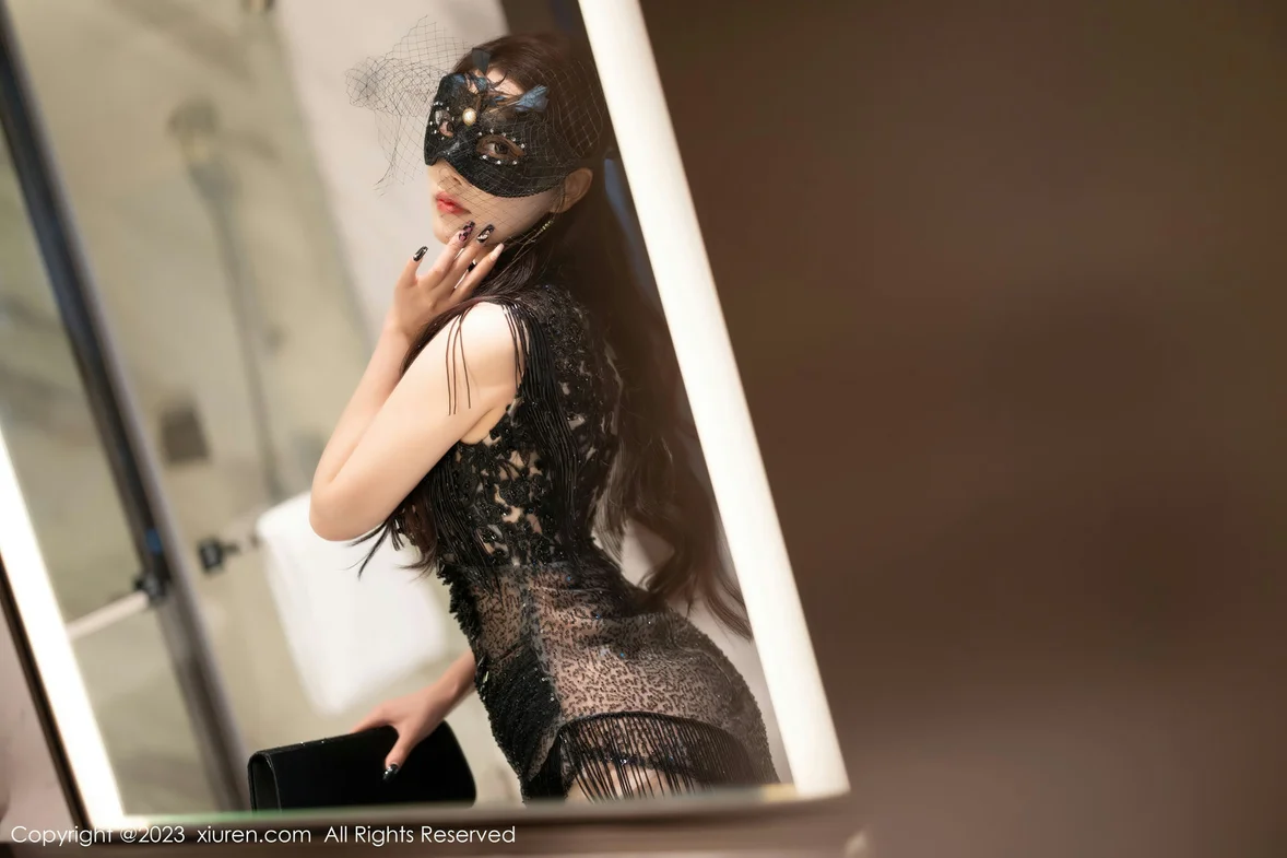  XiuRen 秀人 No.7269 杨晨晨Yome 黑色网纱情趣性感写真 [84P]第1张
