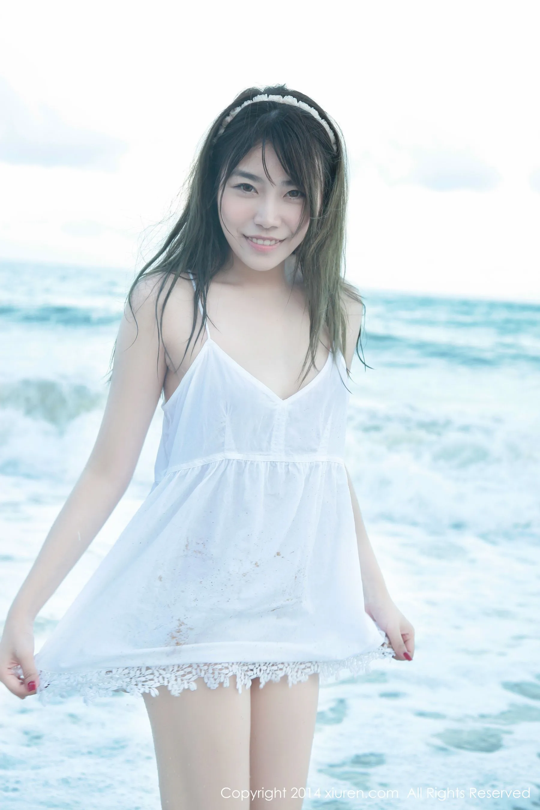 许诺Sabrina《海边小清新系列》 秀人网 No.167第15张