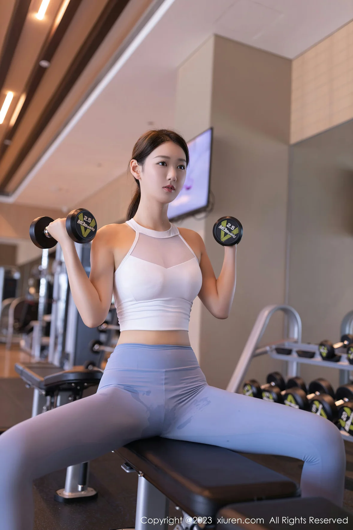  XiuRen 秀人 No.7197 唐安琪 瑜伽服健身场所拍摄澳门旅拍 [81P]第6张