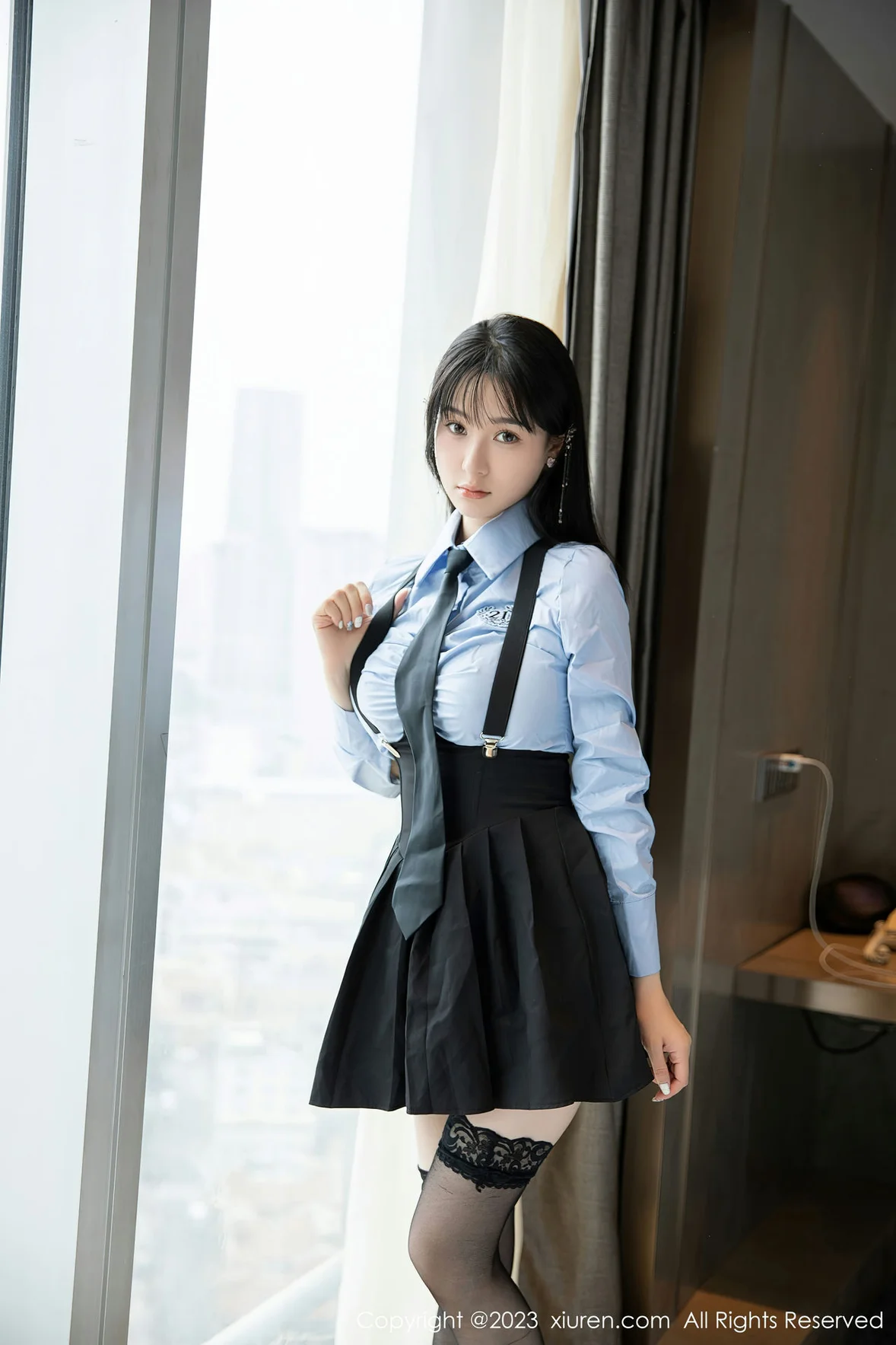  XiuRen 秀人 No.7140 柚琪Rich 性感学妹装扮 [77P]第2张