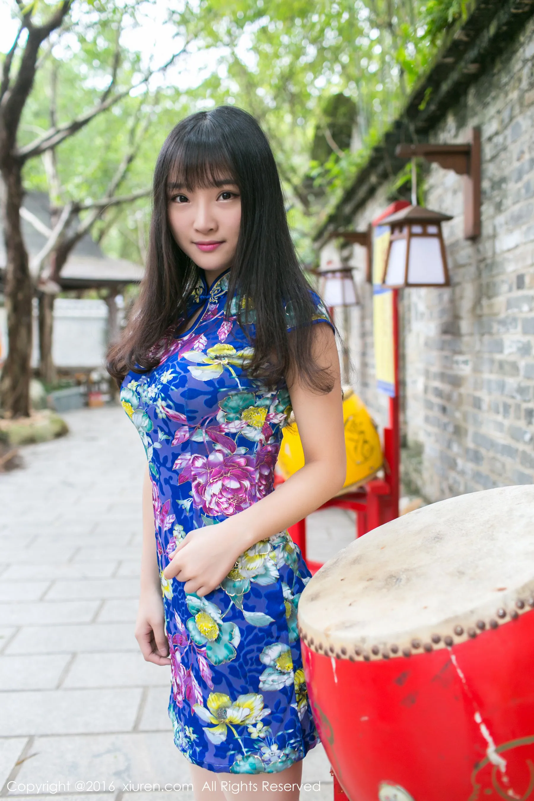 夏瑶baby《珠海御温泉旅拍》旗袍+性感内衣 秀人网 No.546第6张