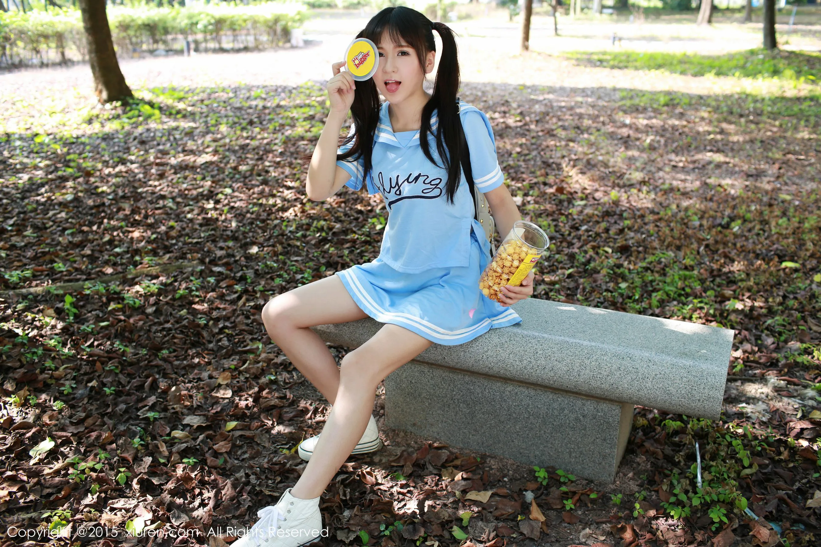 唐雨辰TYC《广州大学城野外》 秀人网 No.387第4张