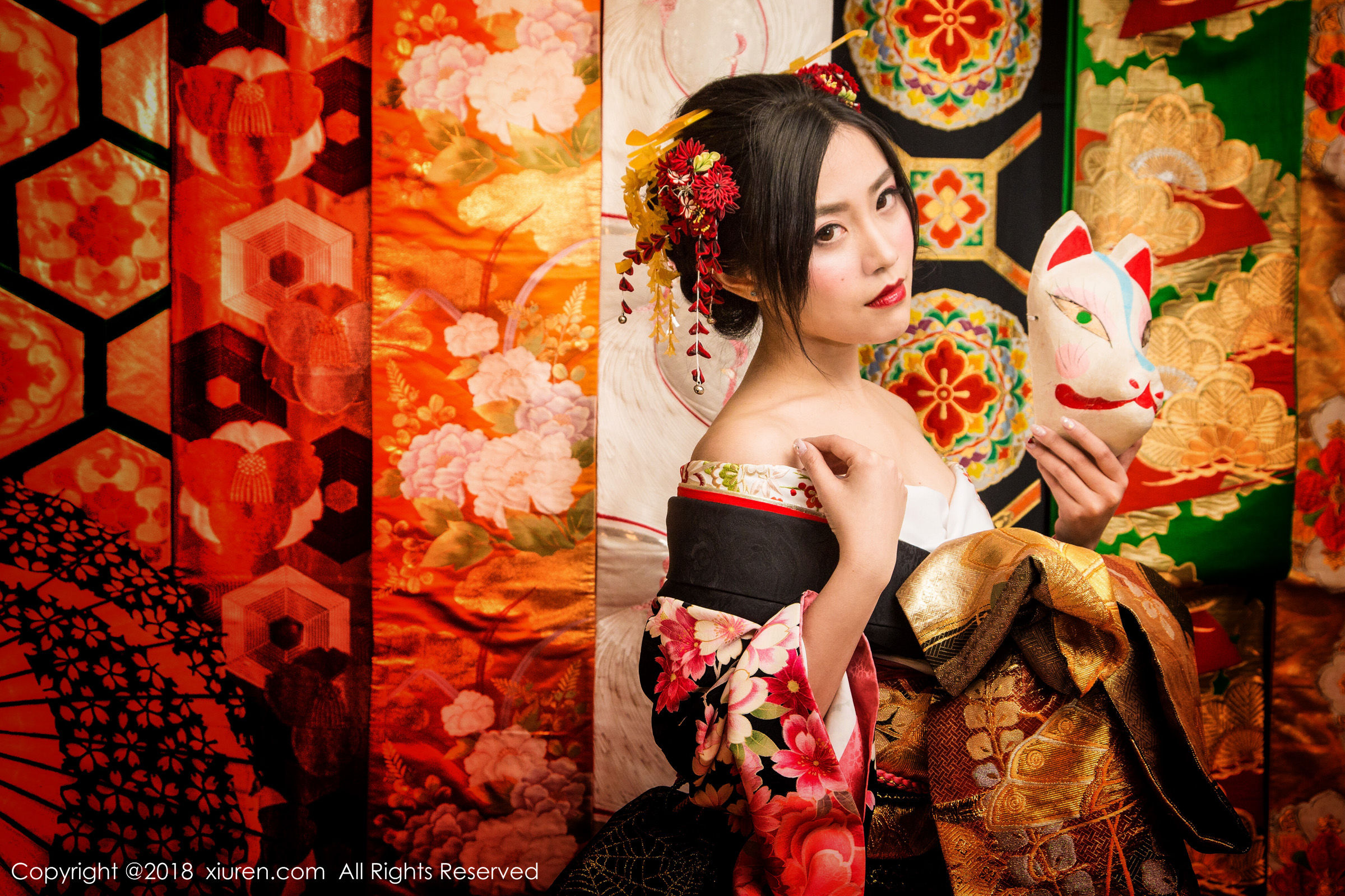 许诺Sabrina《花魁》 秀人 No.930第3张