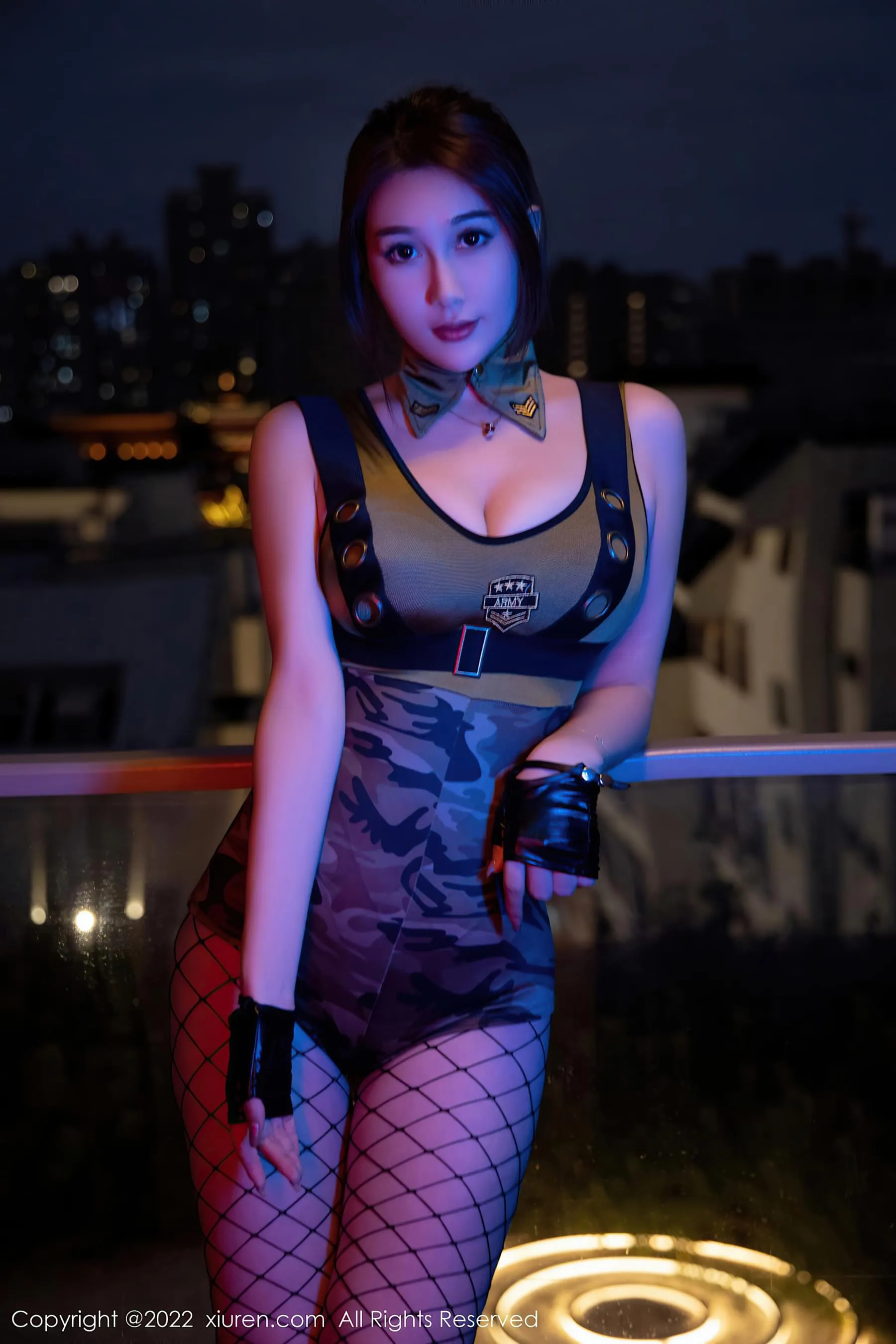  秀人网 No.5234 宥利 网格丝袜第17张