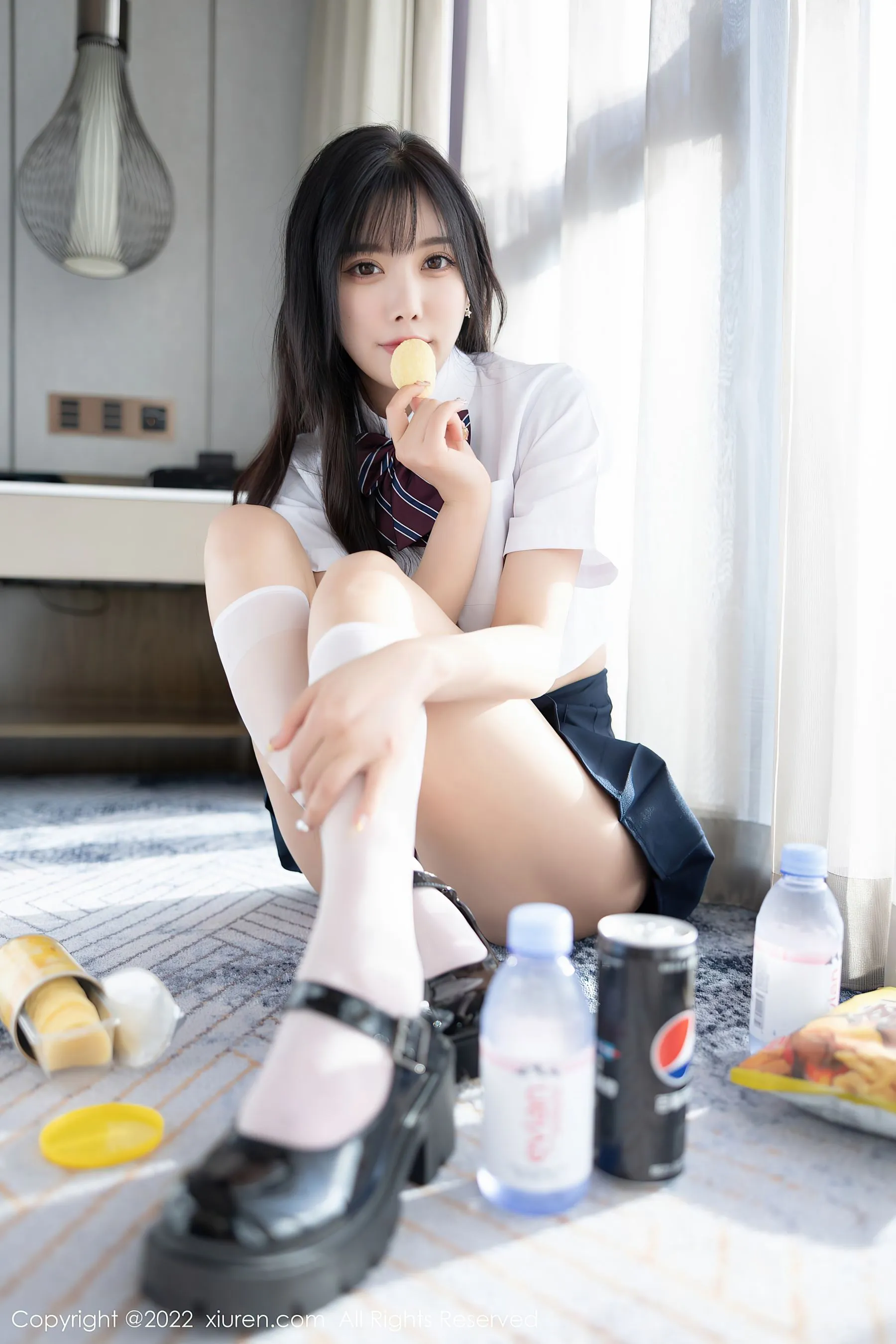  秀人网 No.5338 杨晨晨 校园制服诱惑第22张