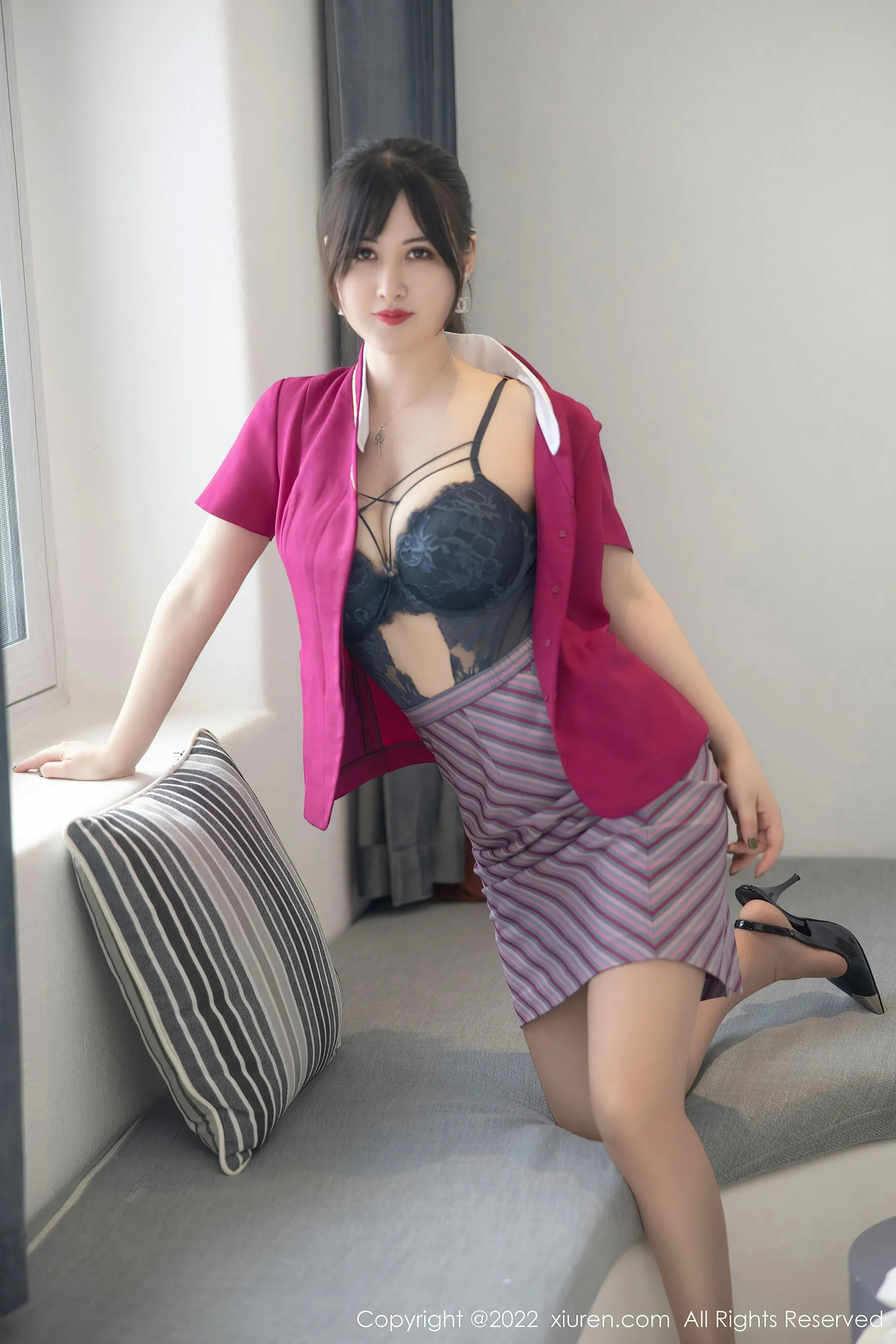  秀人网 No.5241 诗诗kiki 制服诱惑第28张