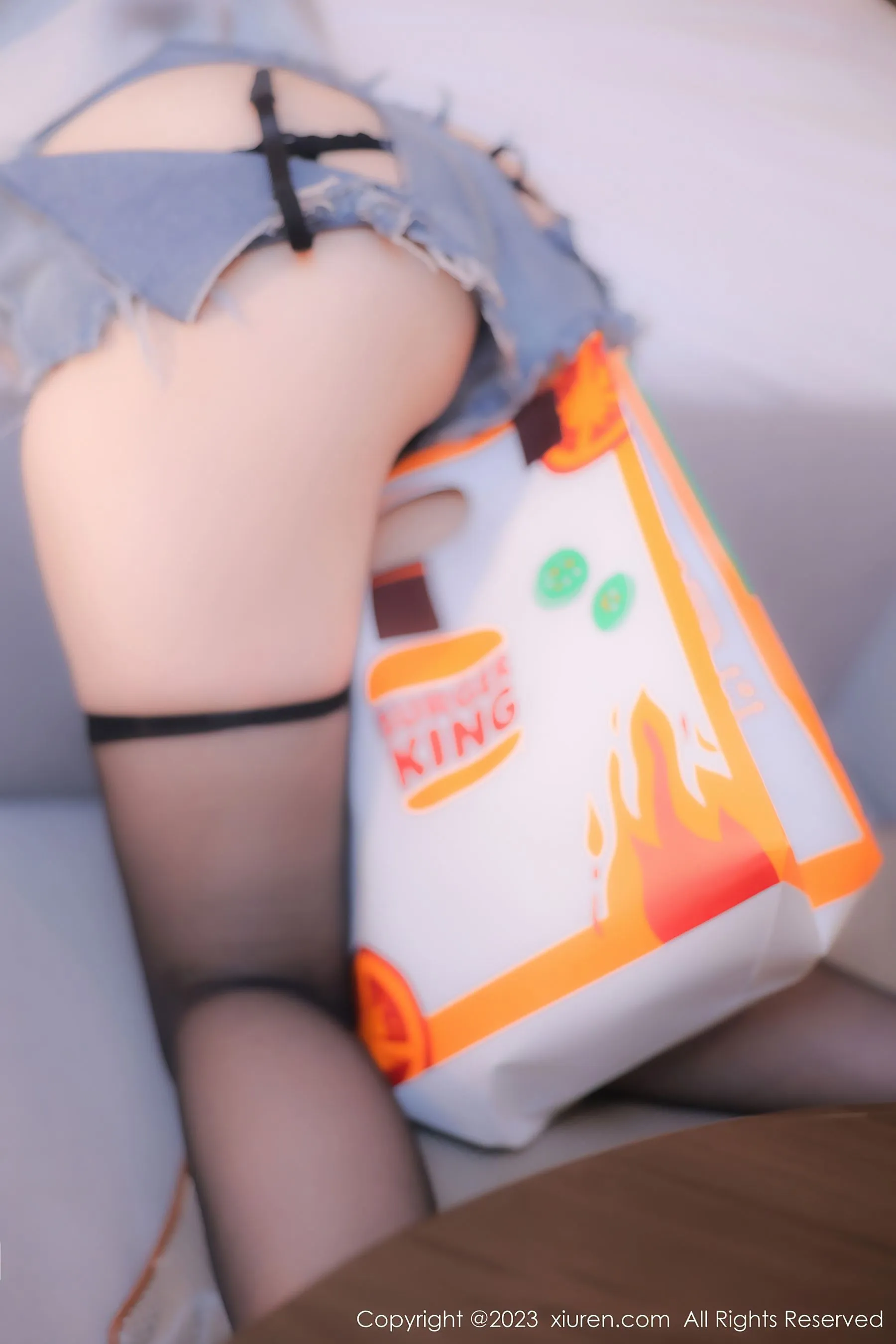  秀人网 No.6155 豆瓣酱 黑丝美臀第5张