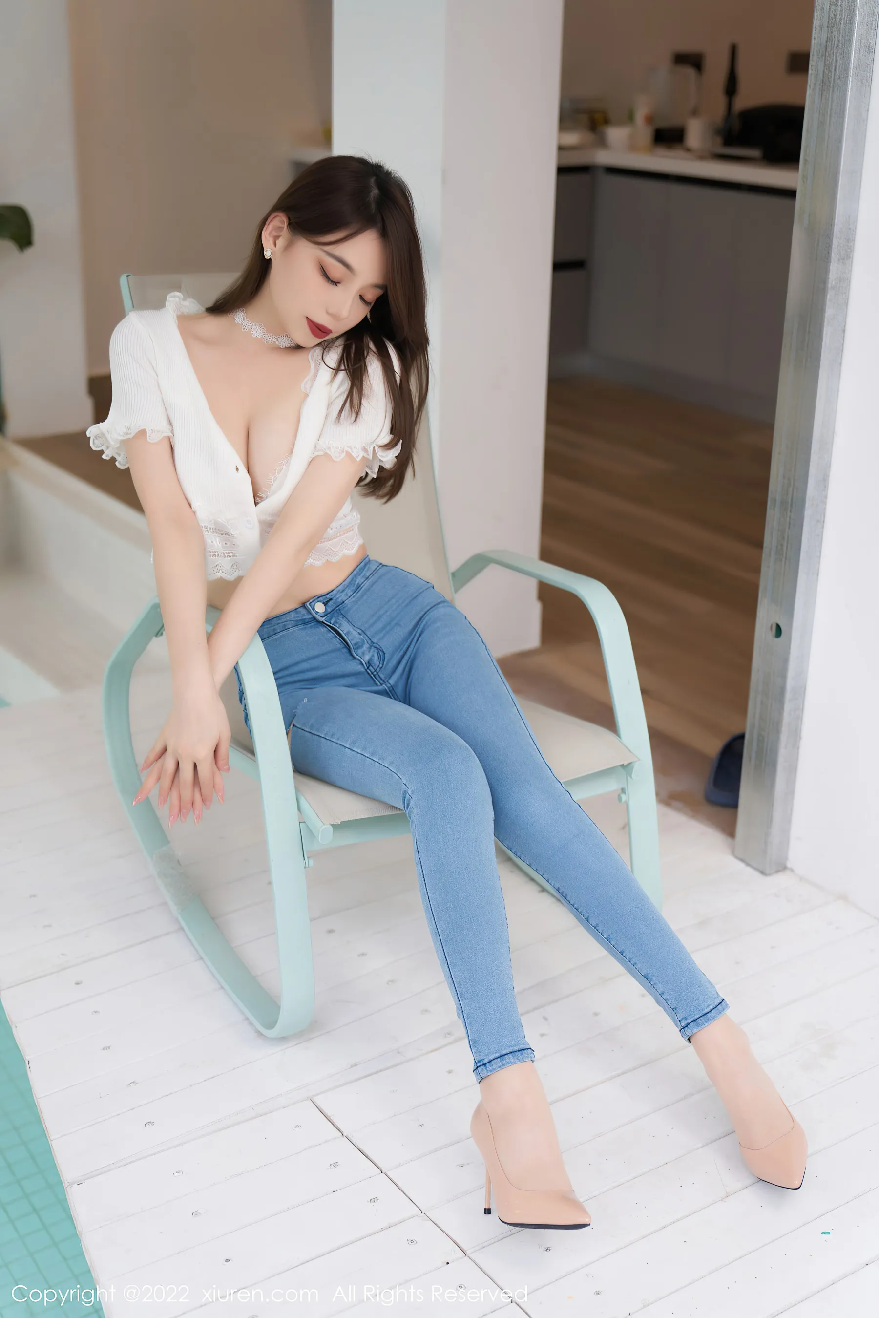  秀人网 No.4633 言沫 牛仔裤美腿第1张