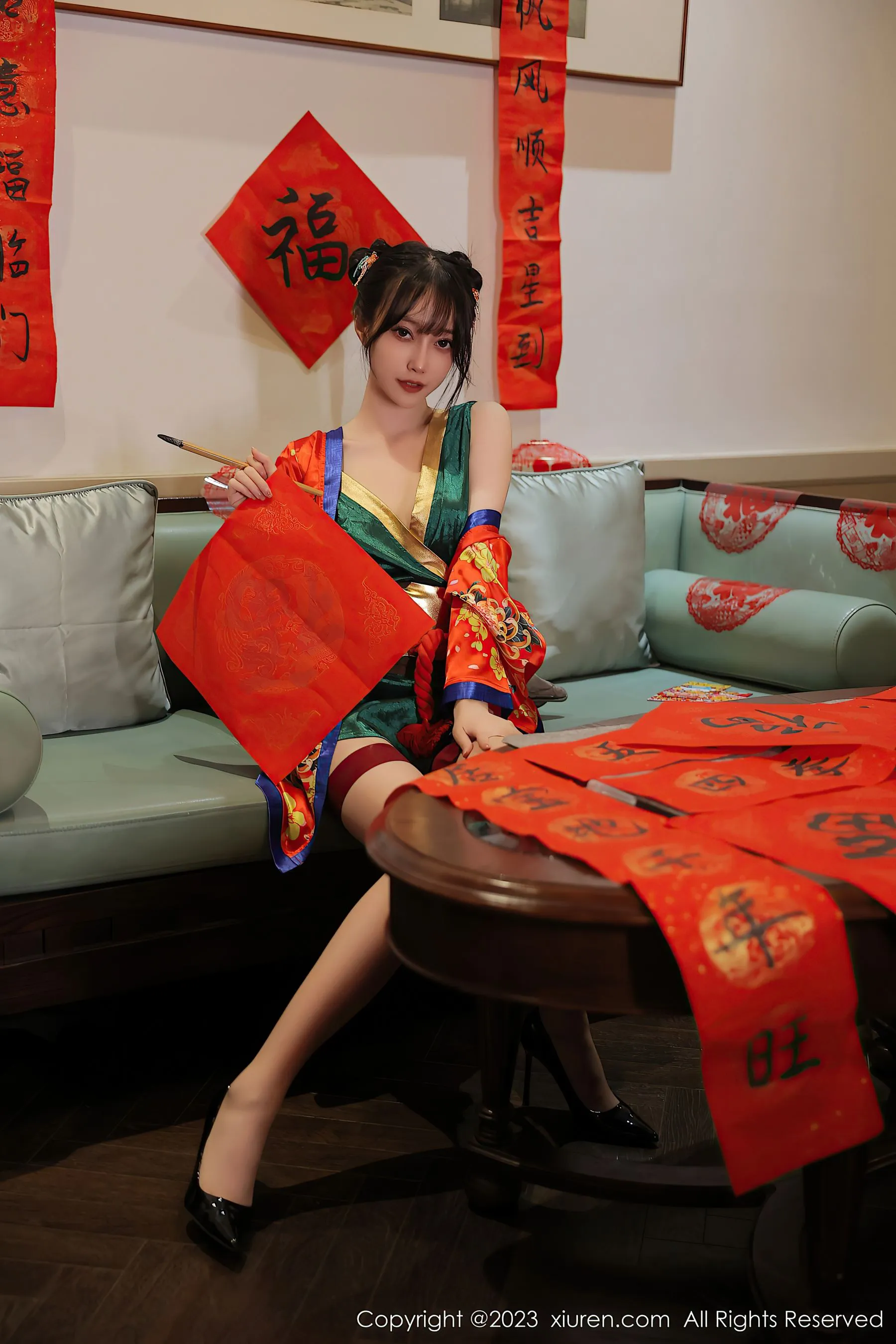  秀人网 No.6167 玥儿玥er 新春美腿第16张