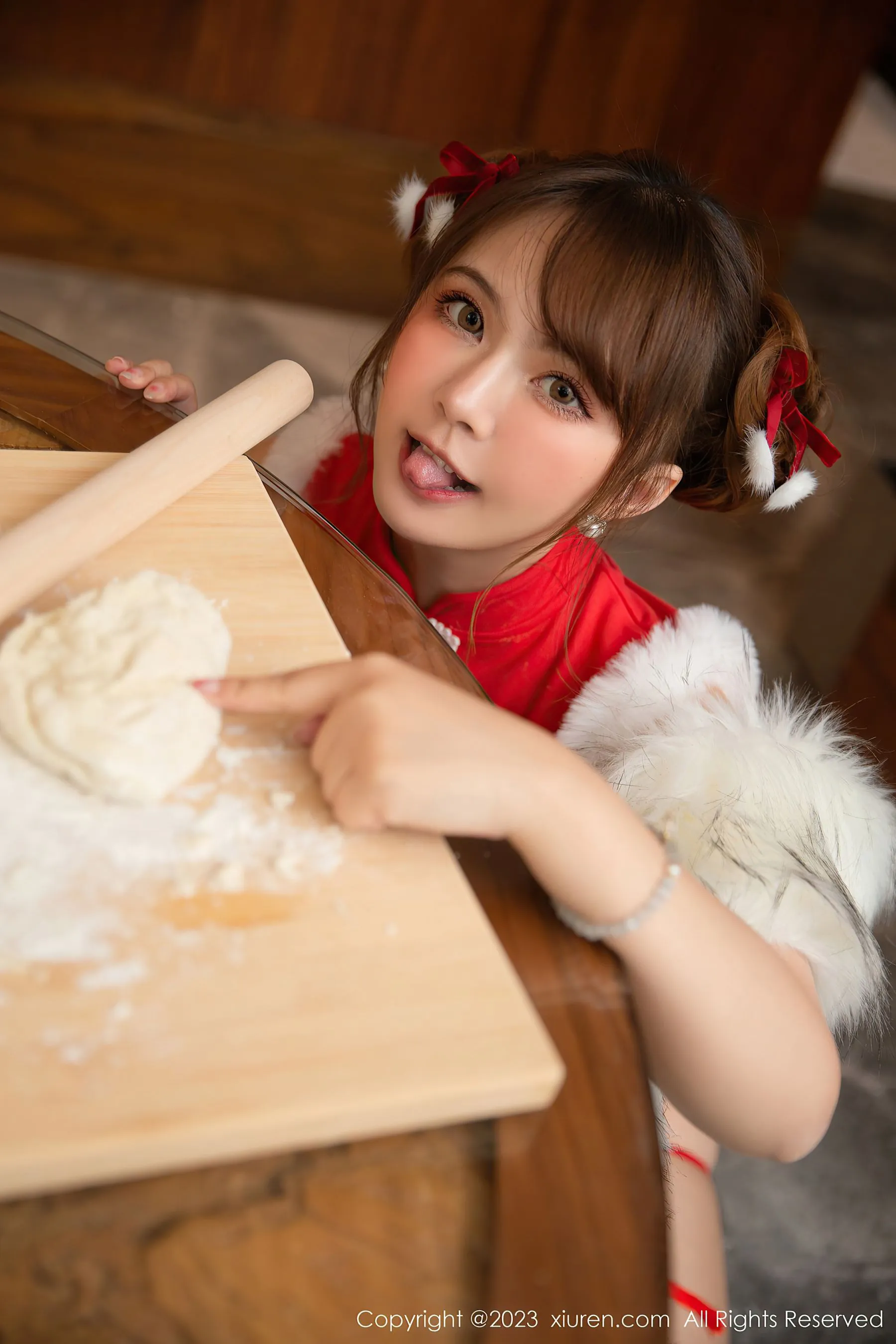  秀人网 No.6242 张思允Nice 喜庆美臀第24张