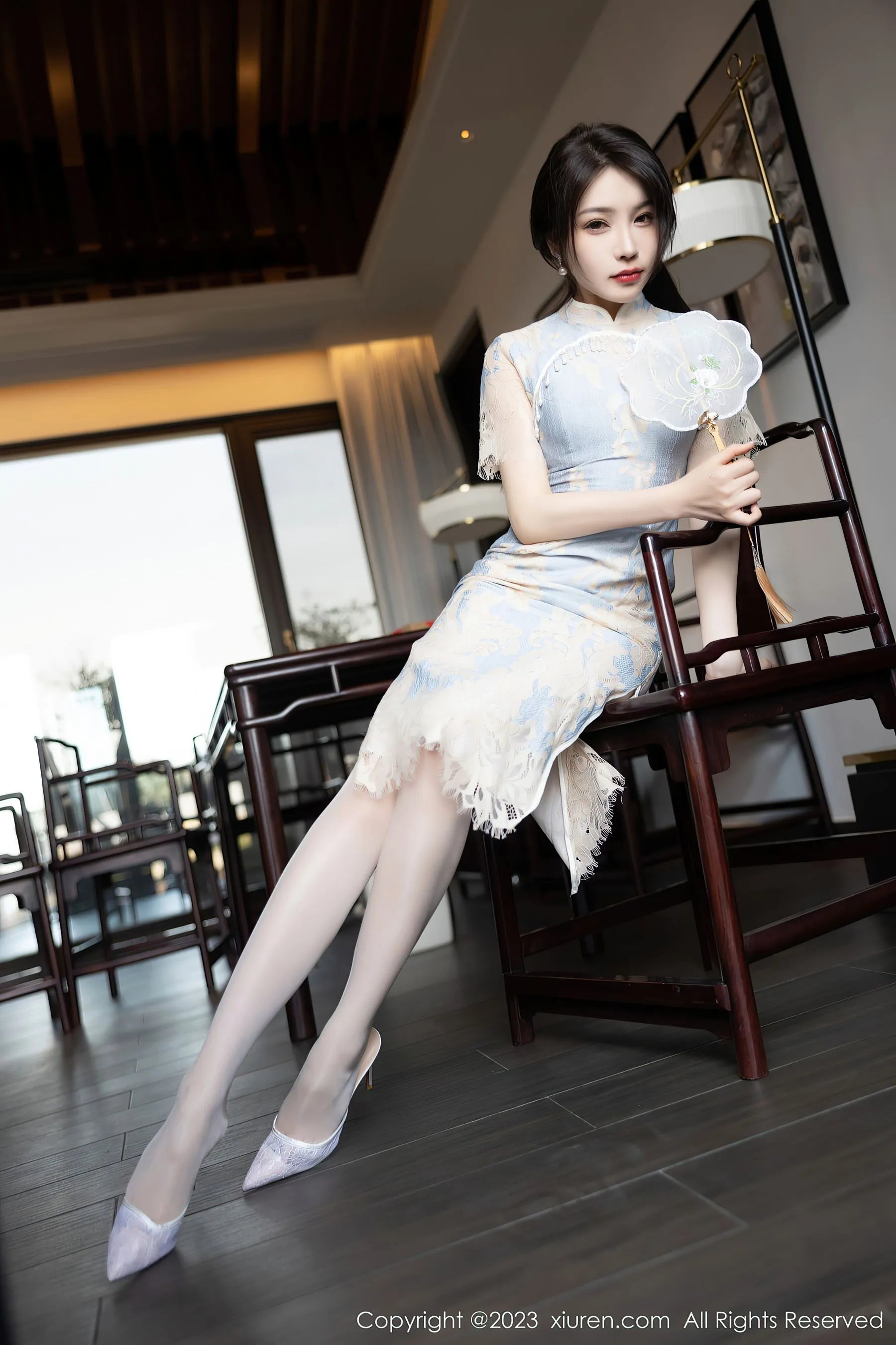  秀人网 No.6434 徐莉芝Booty 旗袍美腿第1张