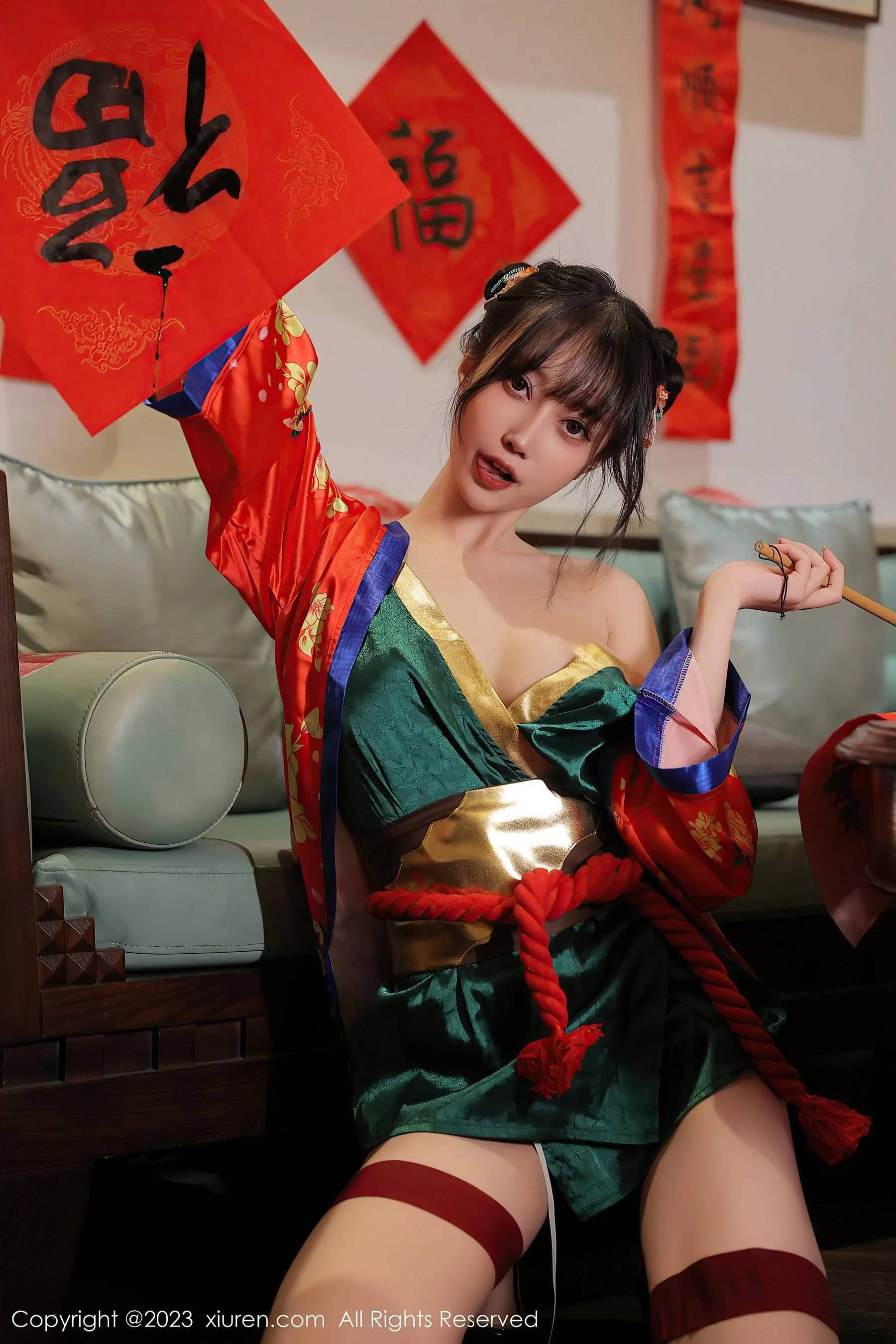  秀人网 No.6167 玥儿玥er 新春美腿第19张